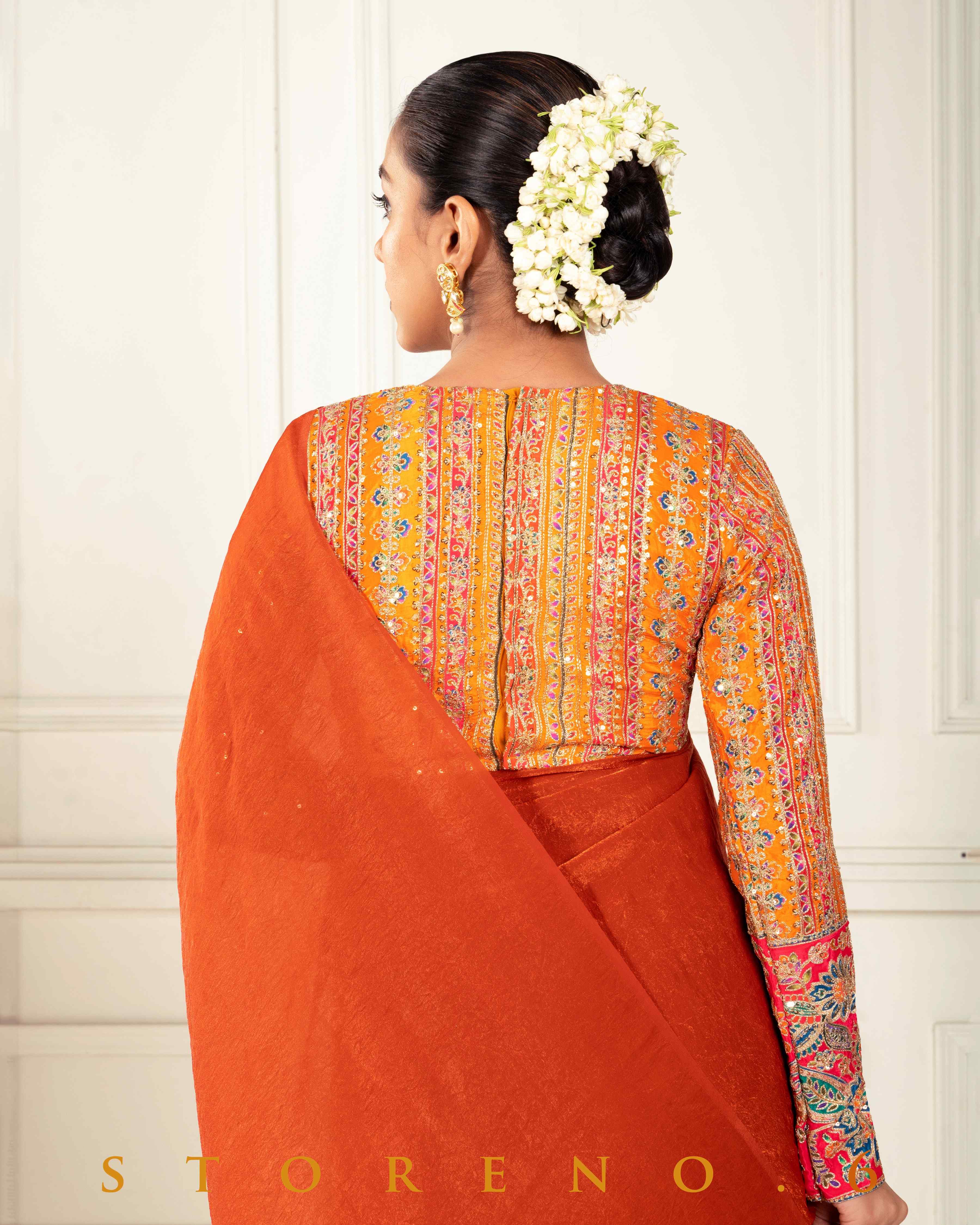 TANGERINE TREASURE BLOUSE