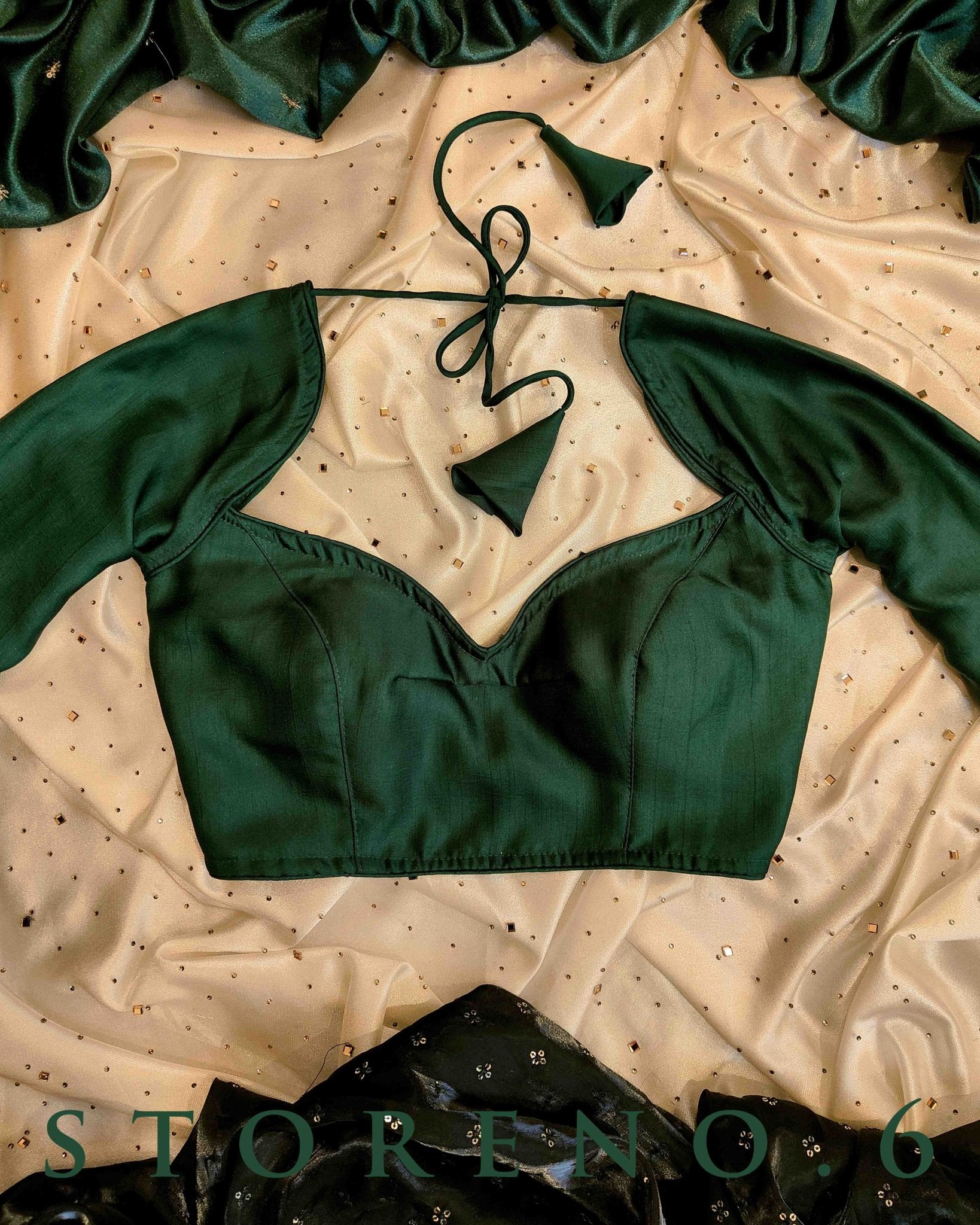 LIKE A PRINCESS IN GREEN BLOUSE