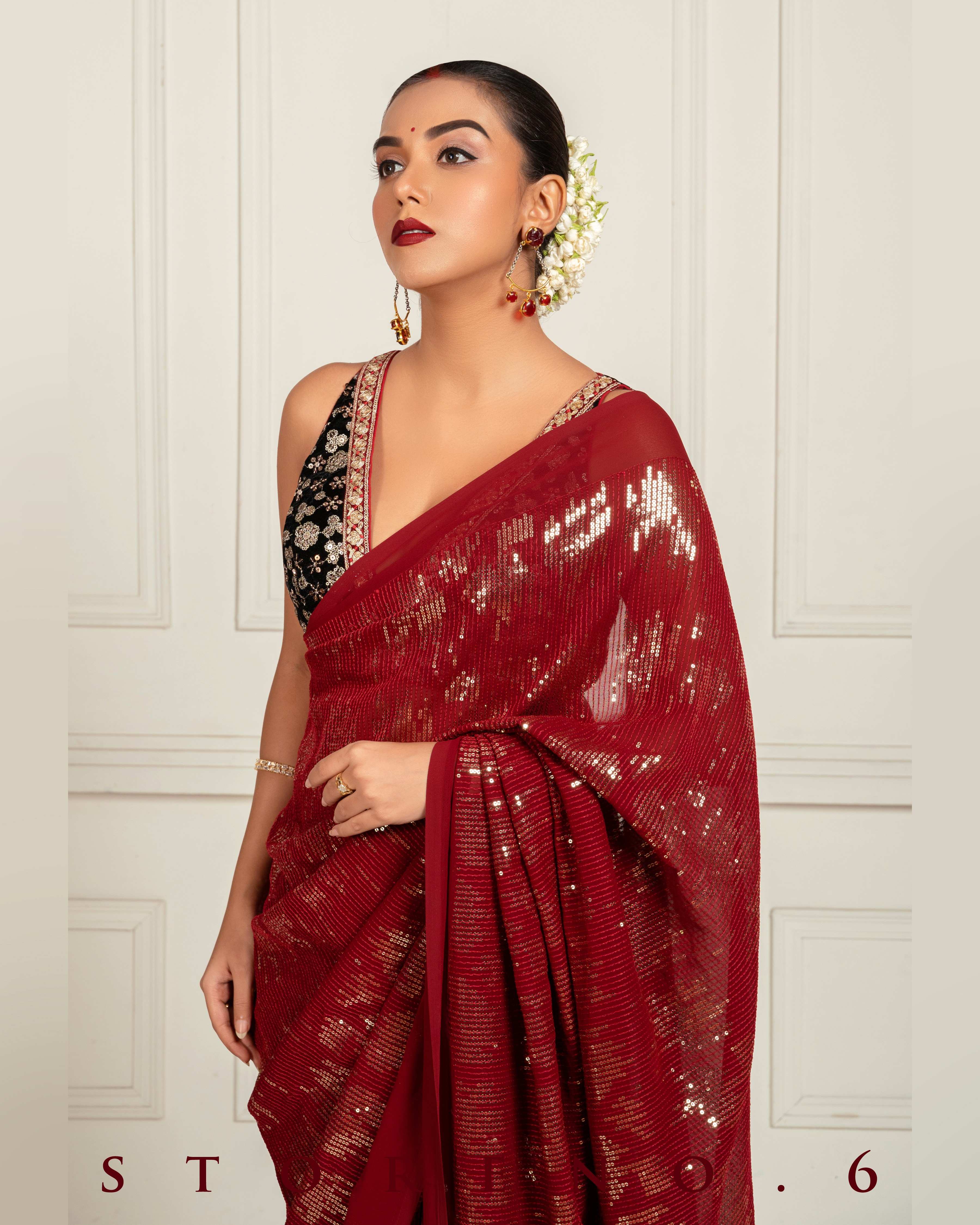OPERA QUEEN SAREE WITH FAME FANTASY BLOUSE