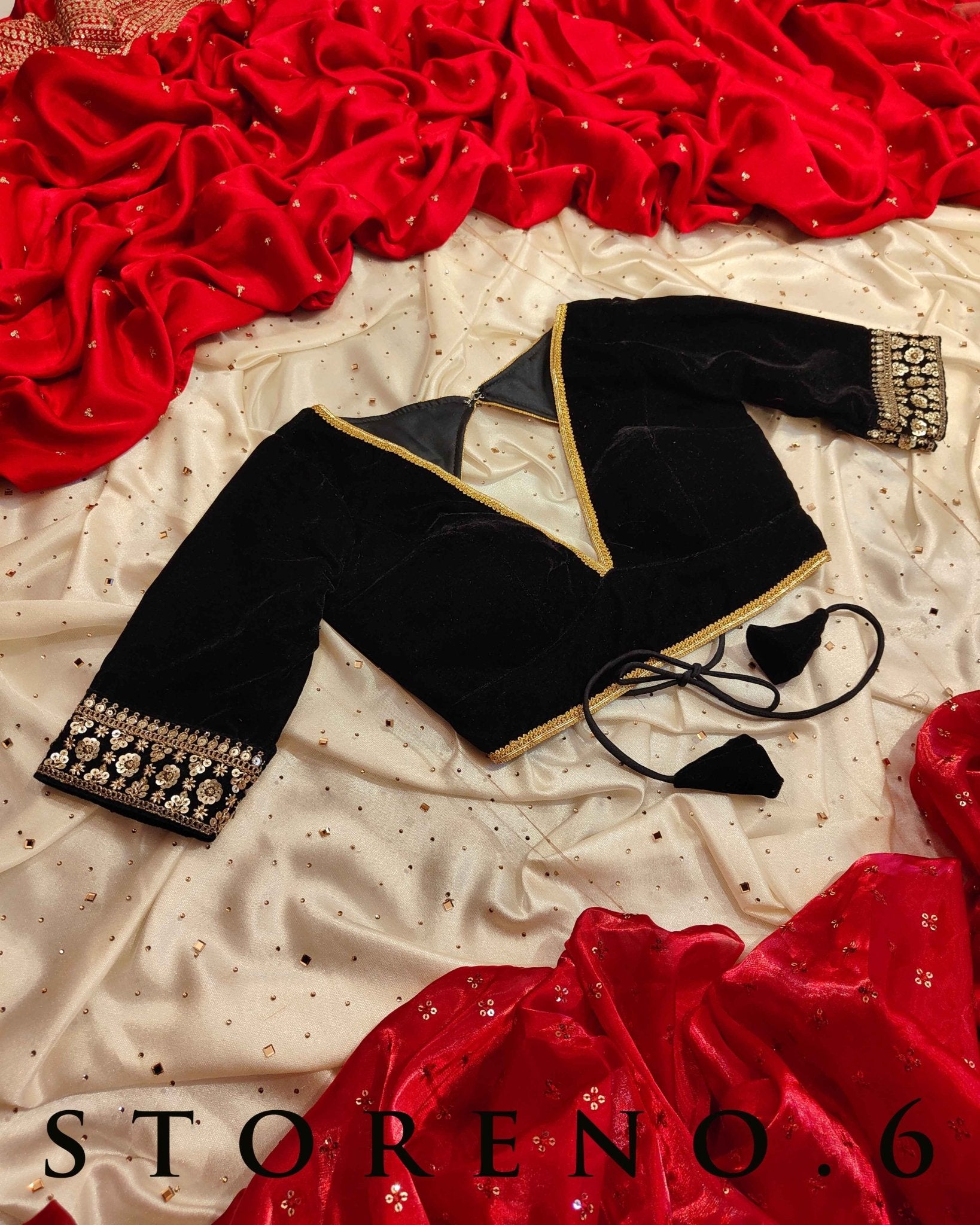 MAKHMAL SIAH BLOUSE-X
