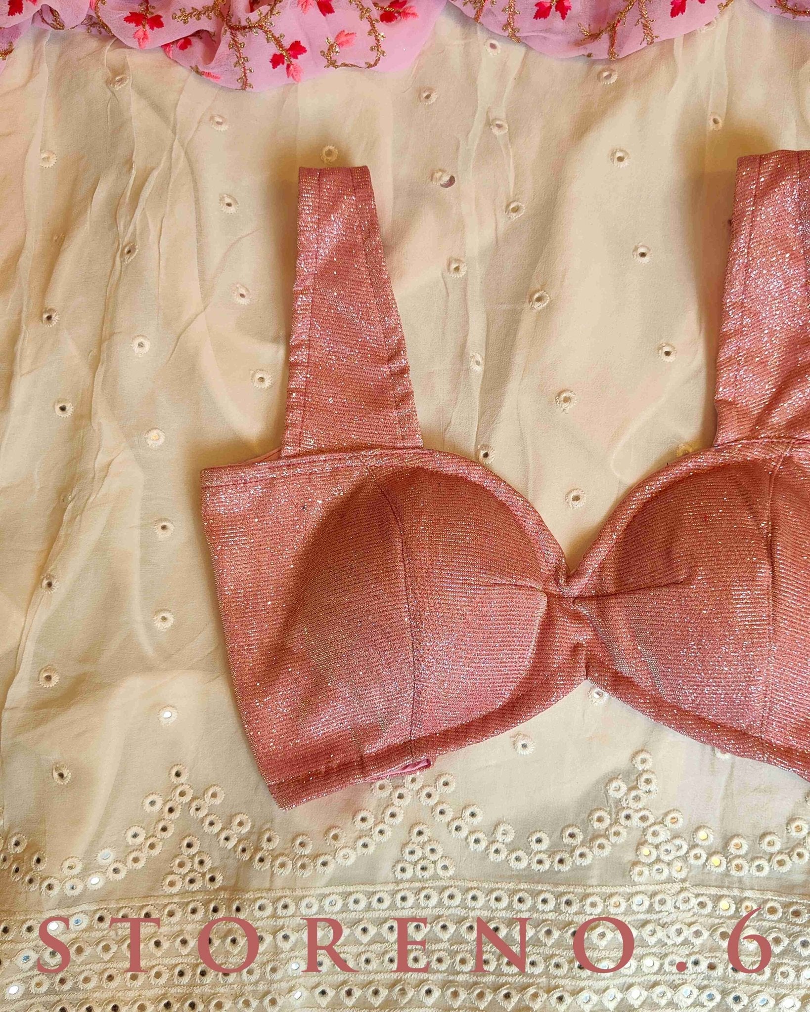 THE PROM PINK ANNE STRAP BLOUSE