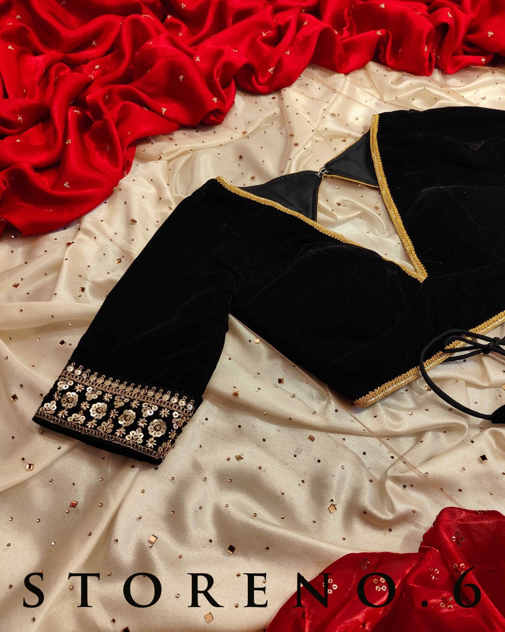 MAKHMAL SIAH BLOUSE-X