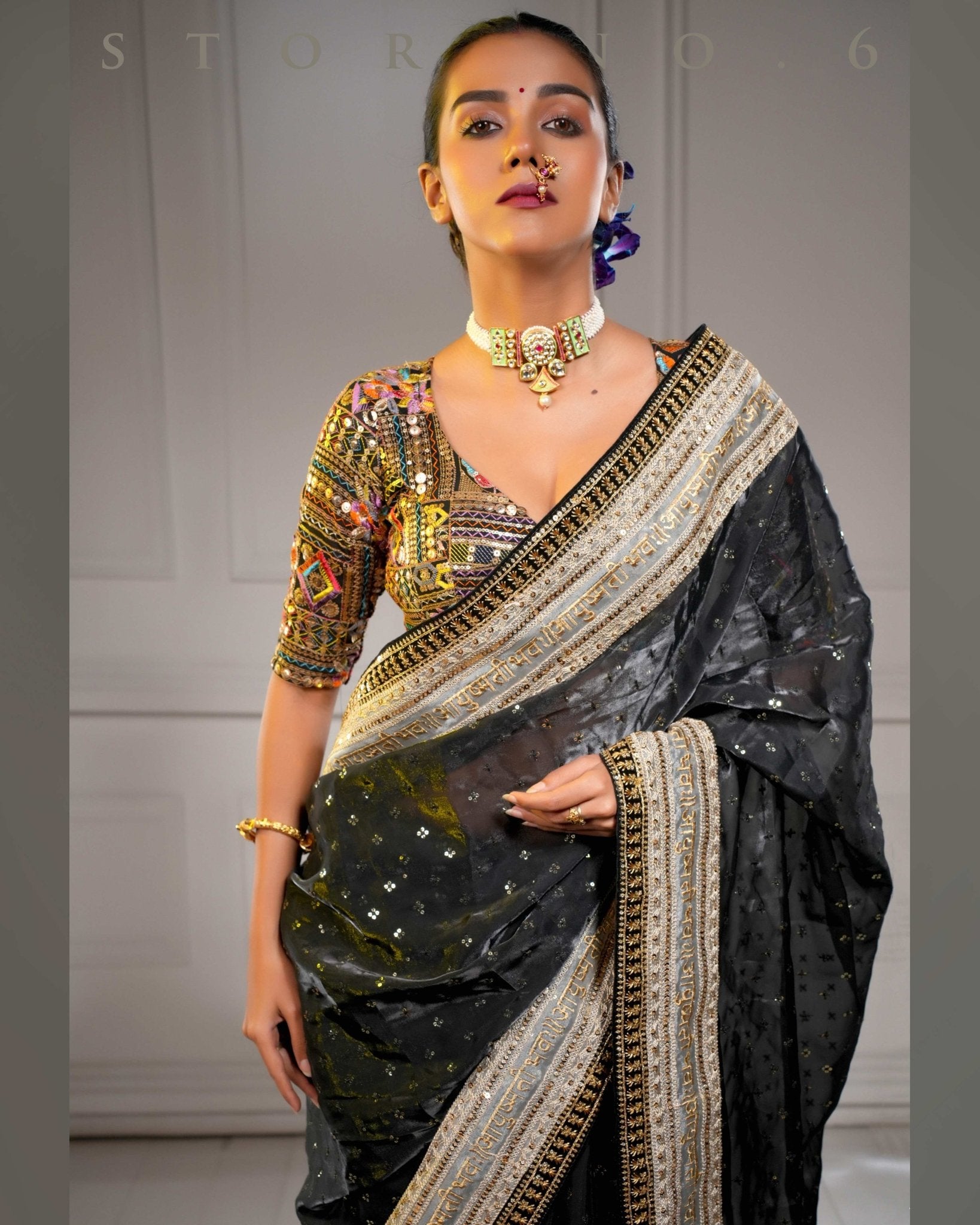 ROYAL RAVEN QUEEN SAREE