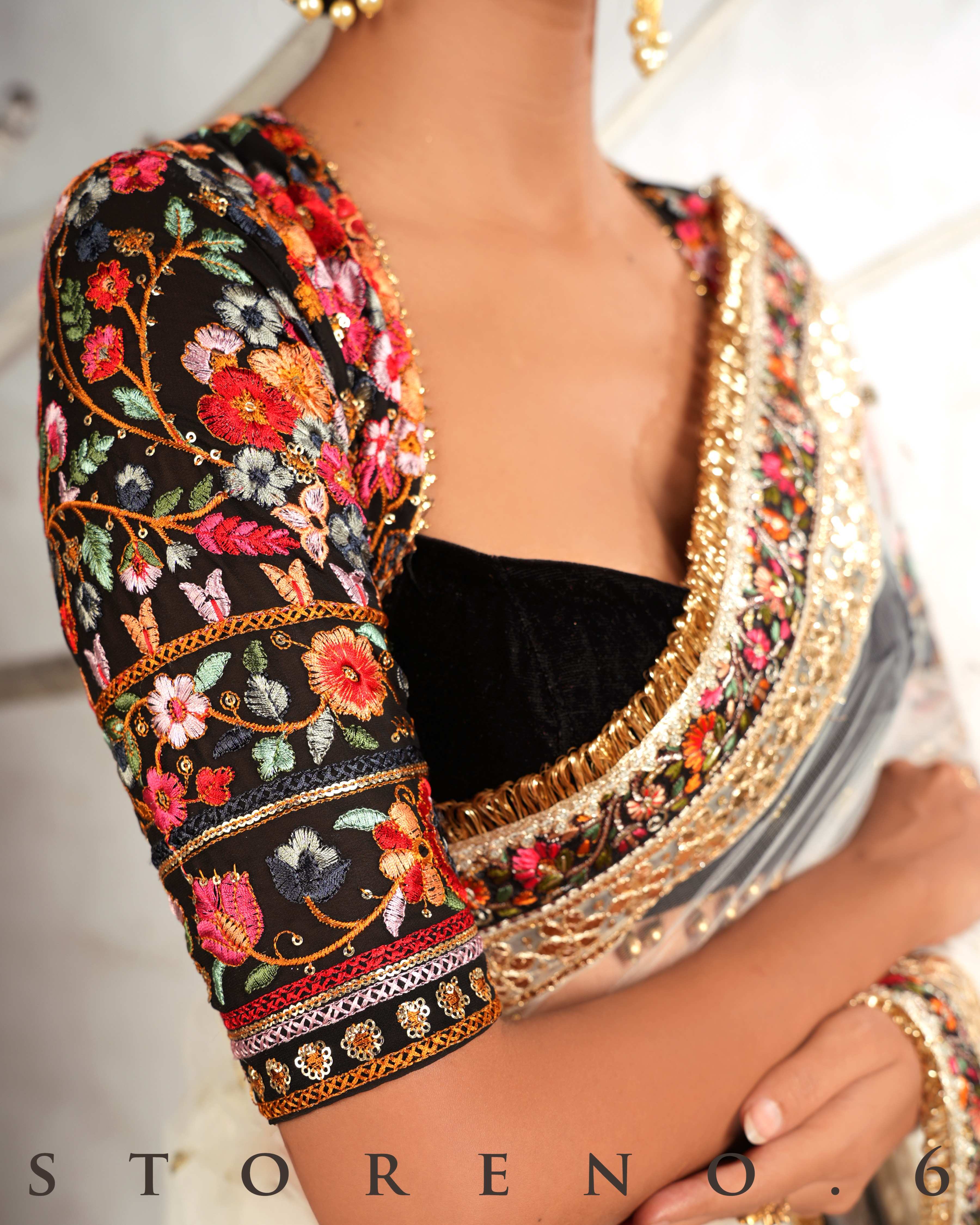 SIAH ASHIQUI MELANGE BLOUSE