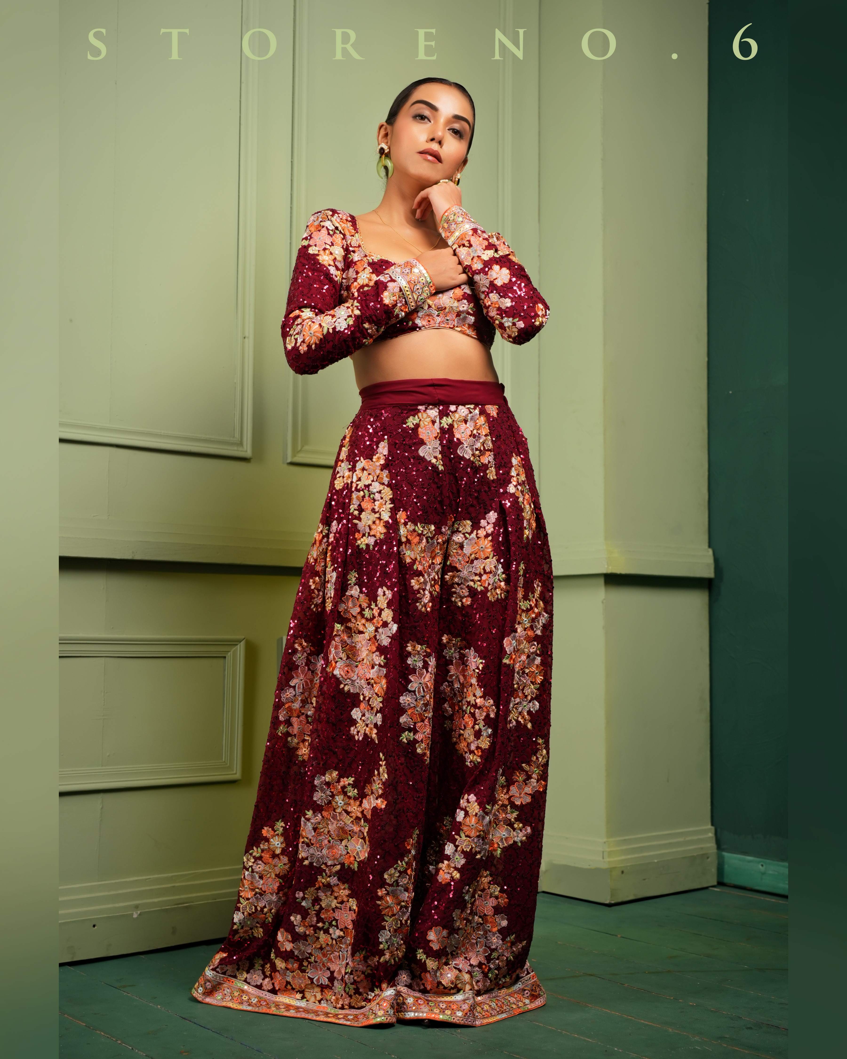 THE GROOVY GLAMOUR PALAZZO AND BLOUSE SET