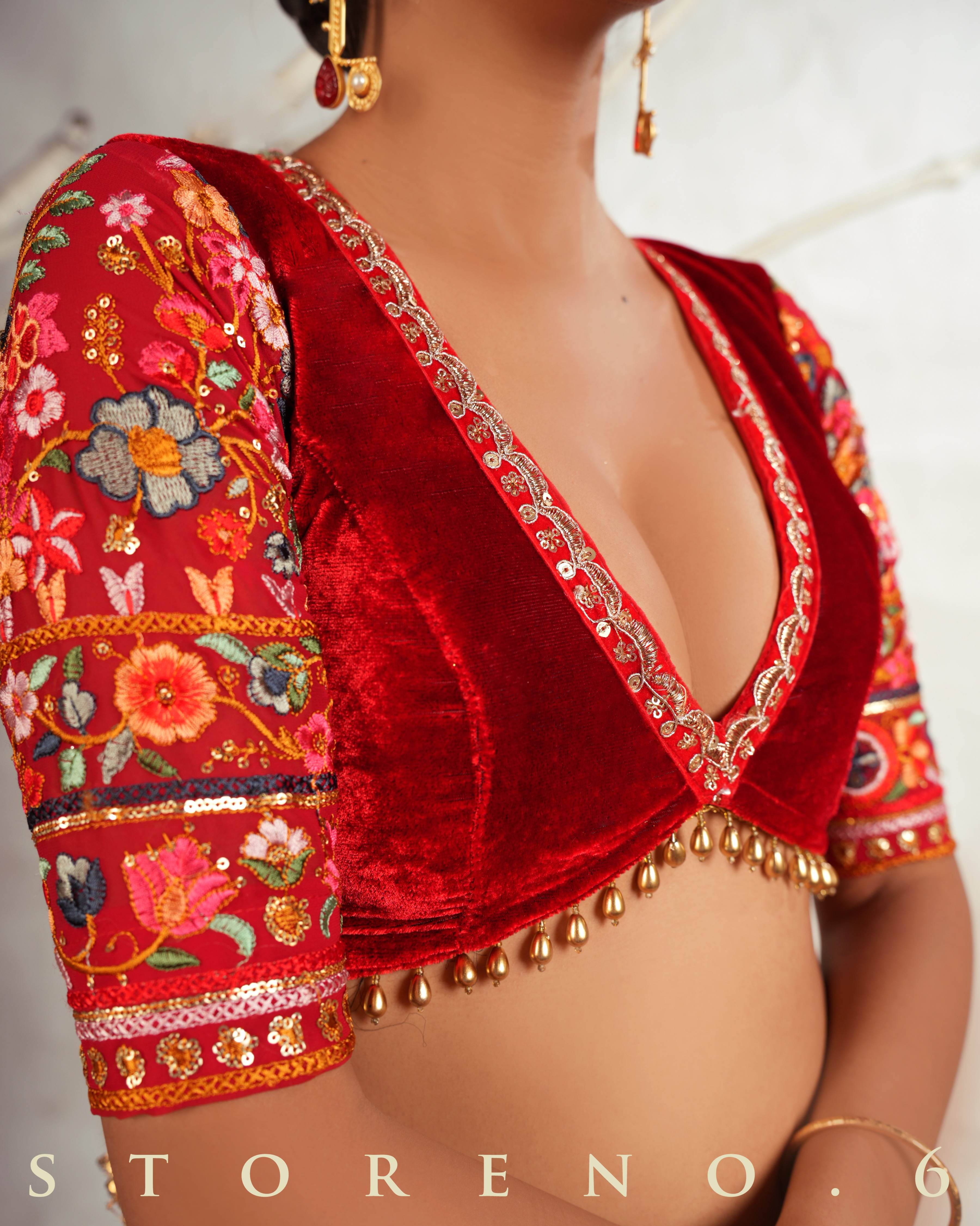SURKH ASHIQUI MELANGE BLOUSE
