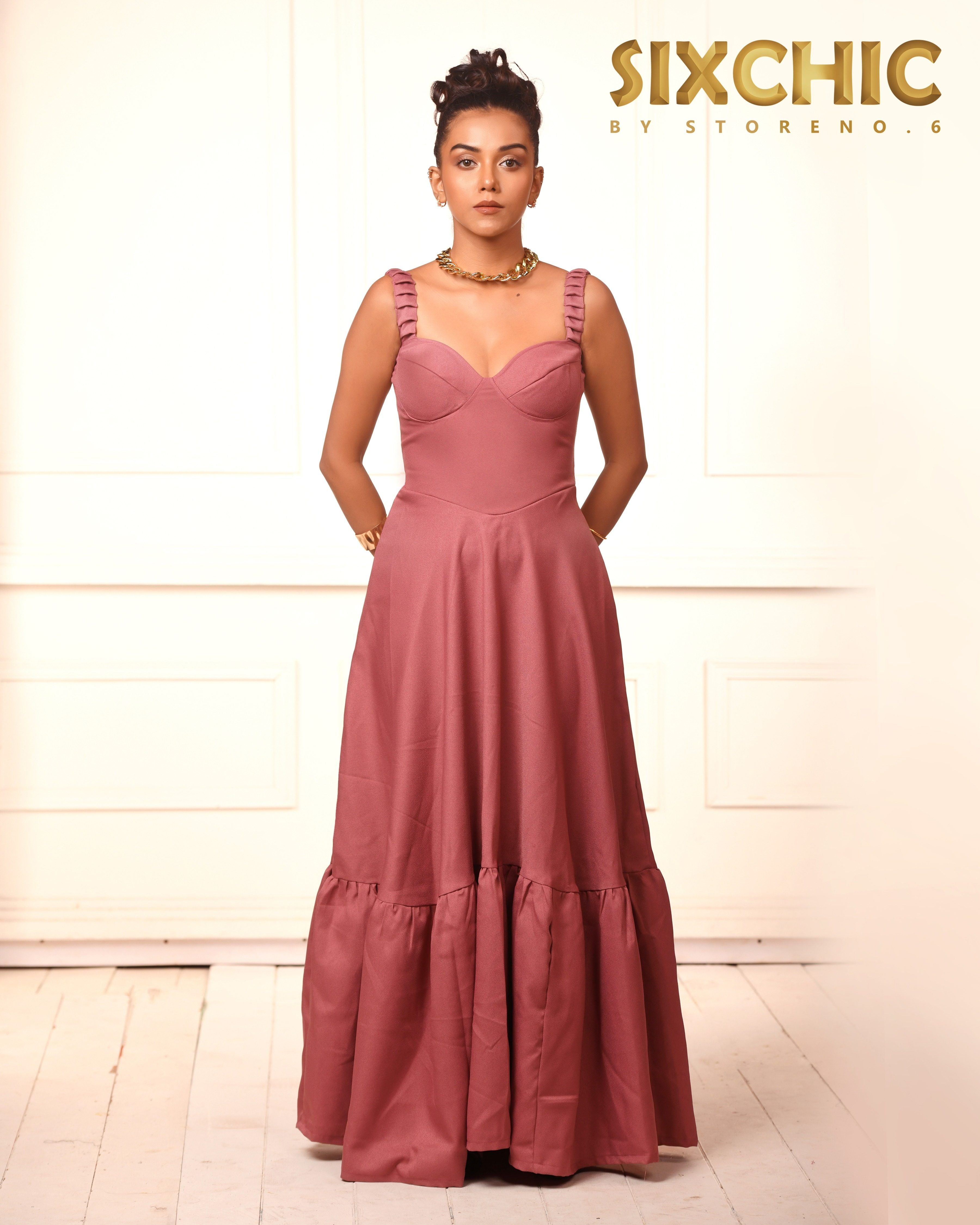 MAUVE MAIDEN DRESS