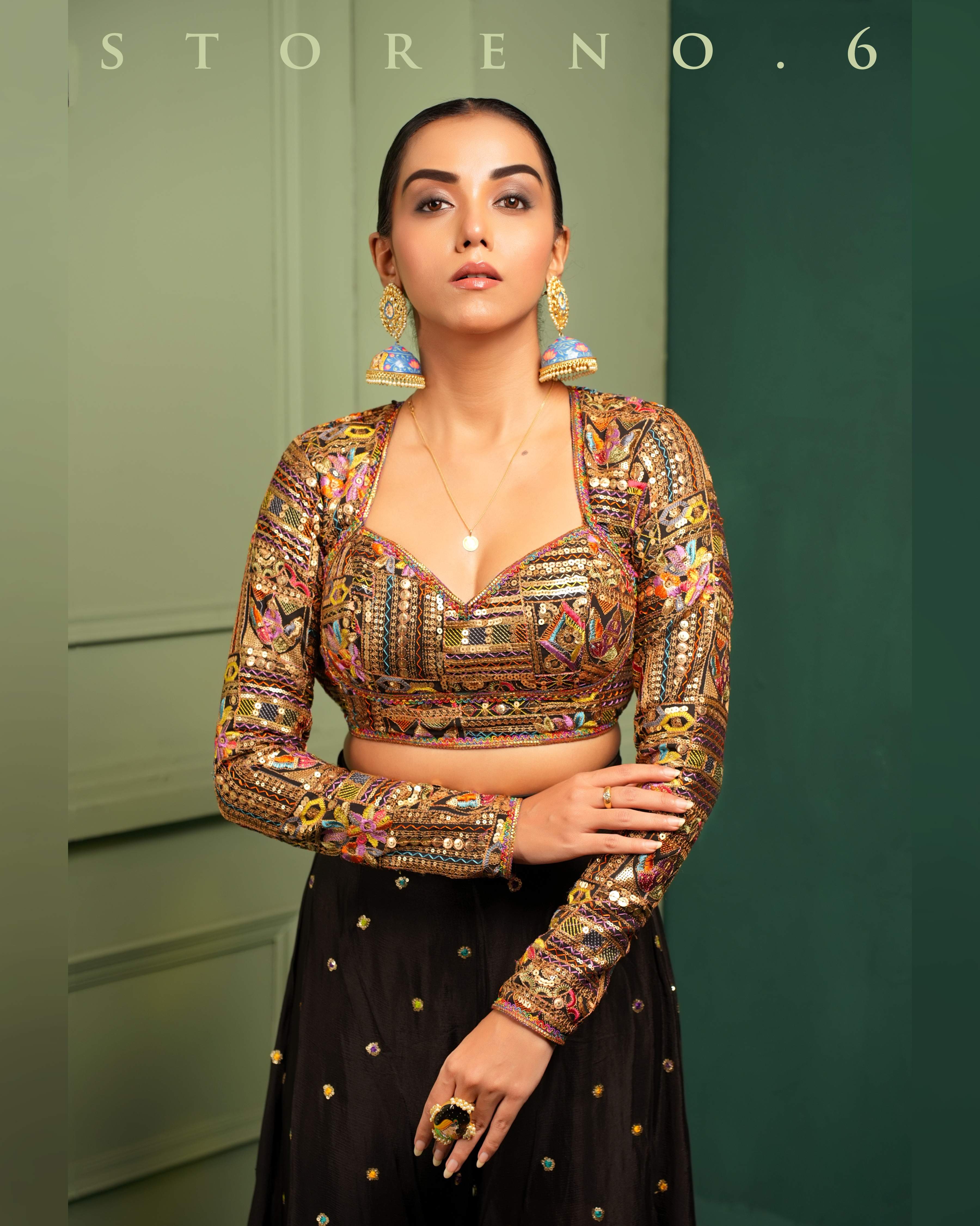 THE FIERY FLAIR PALAZZO AND BLOUSE SET