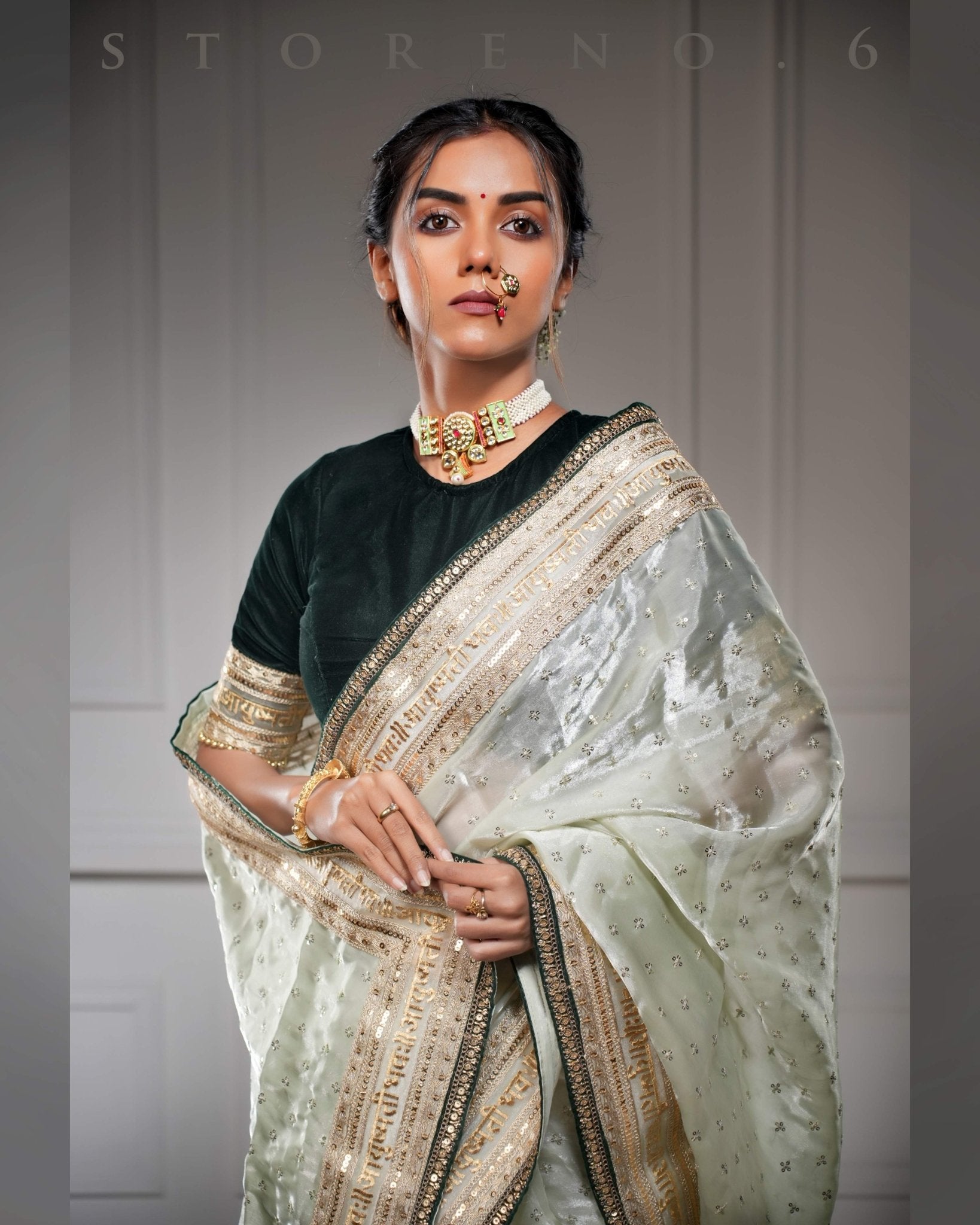 HARA SUNEHRA BLOUSE
