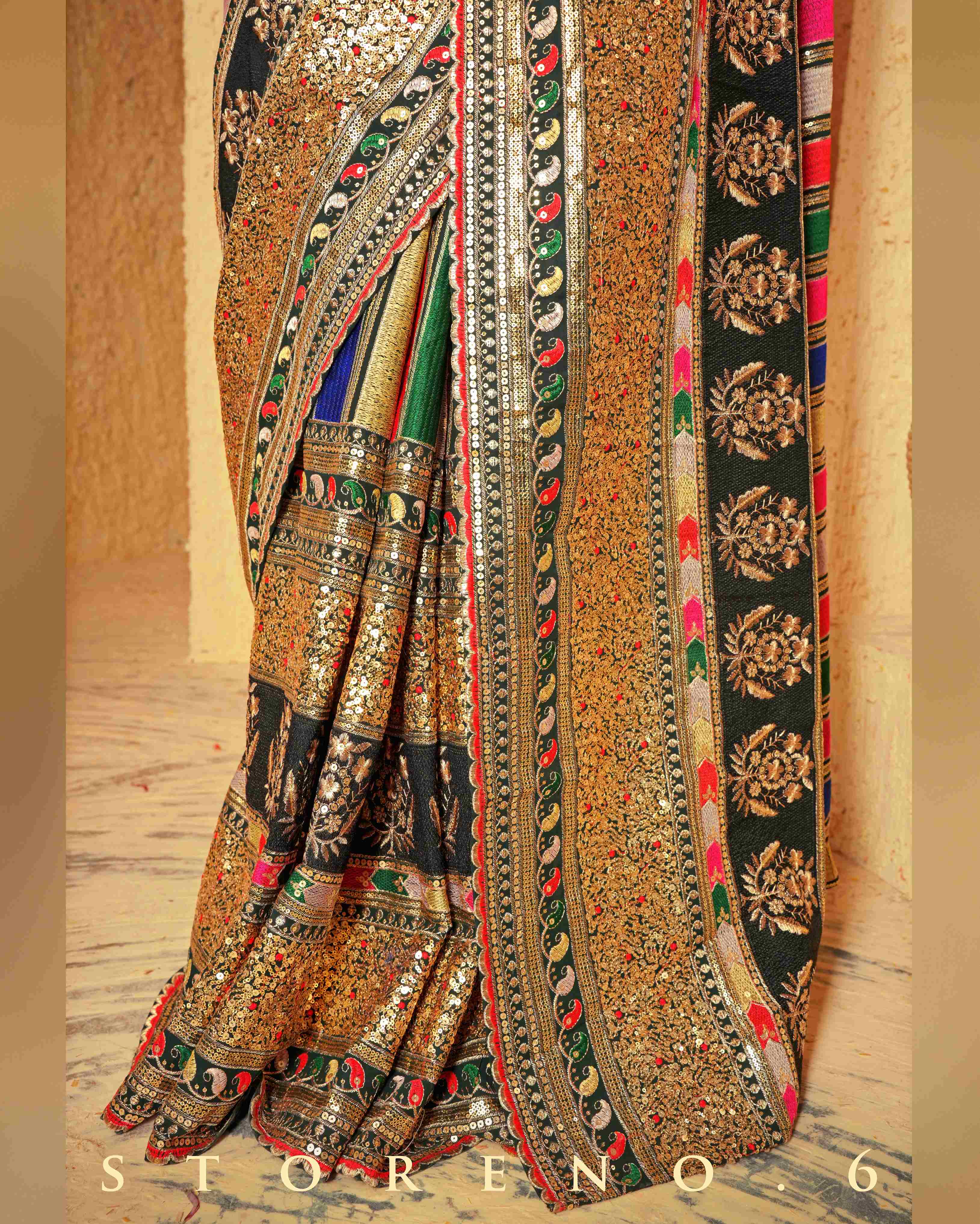 FANCY FOREST SAREE WITH REGAL RADIANCE BLOUSE