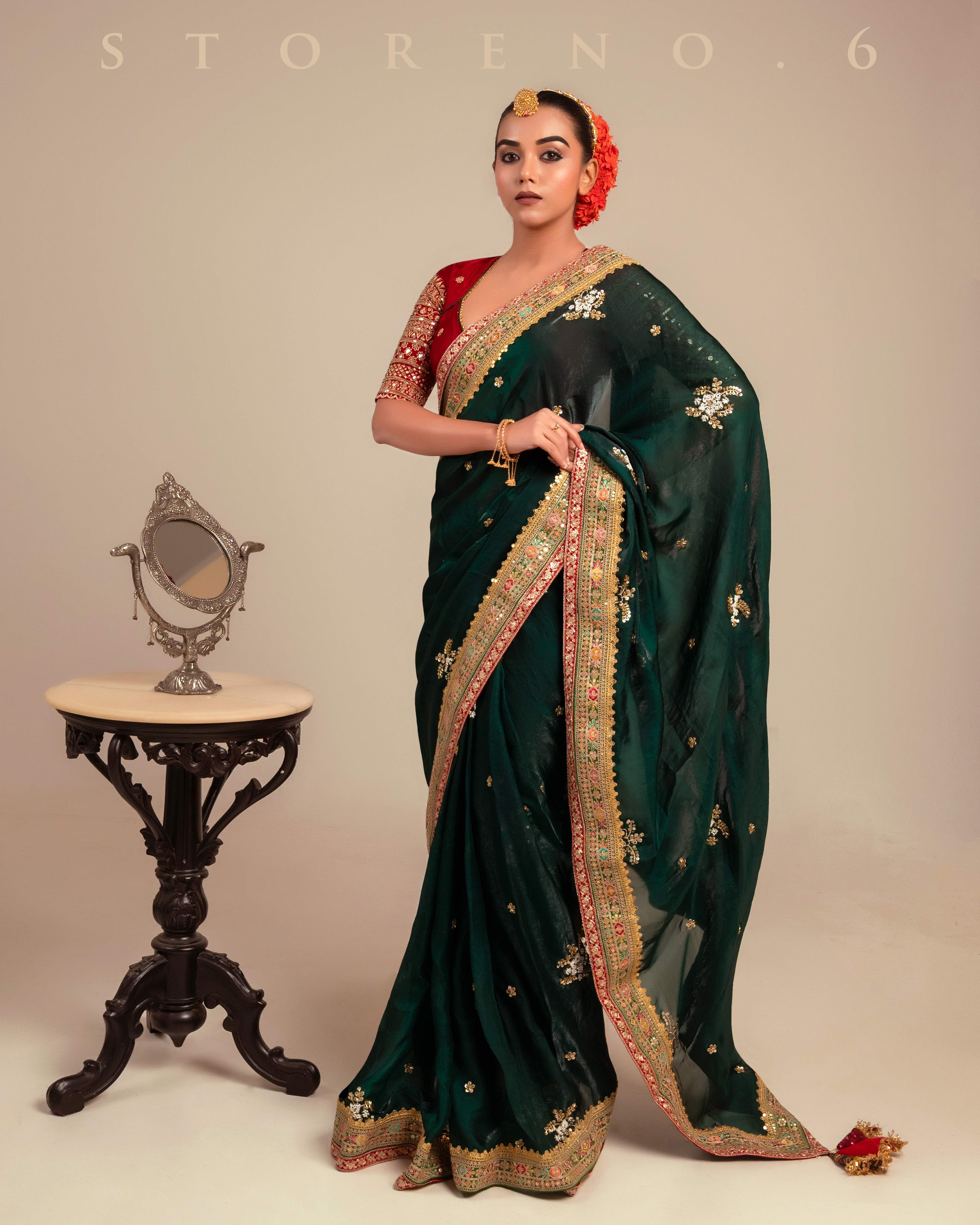 EMERALD ECSTASY SAREE