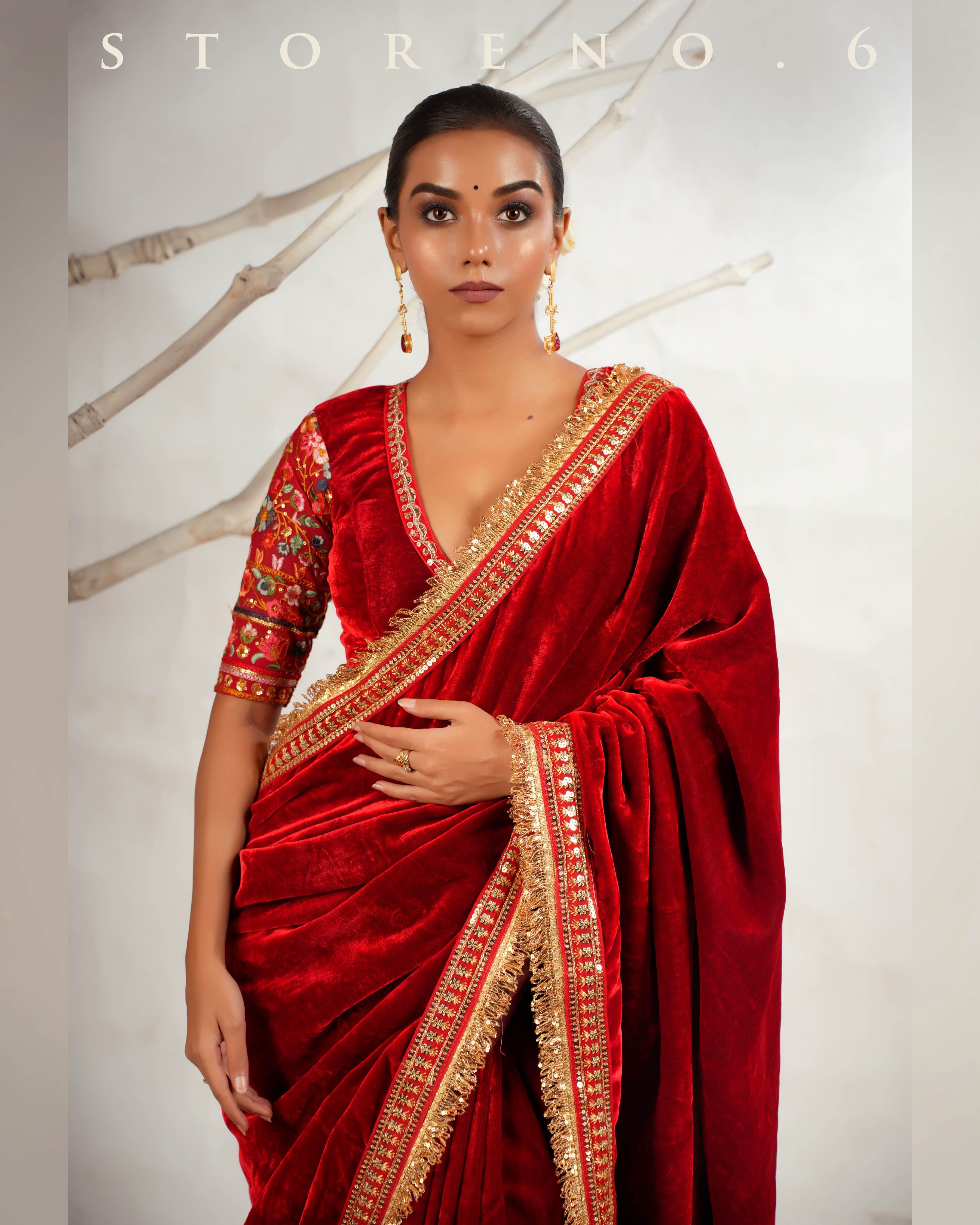 SURKH ASHIQUI MELANGE BLOUSE