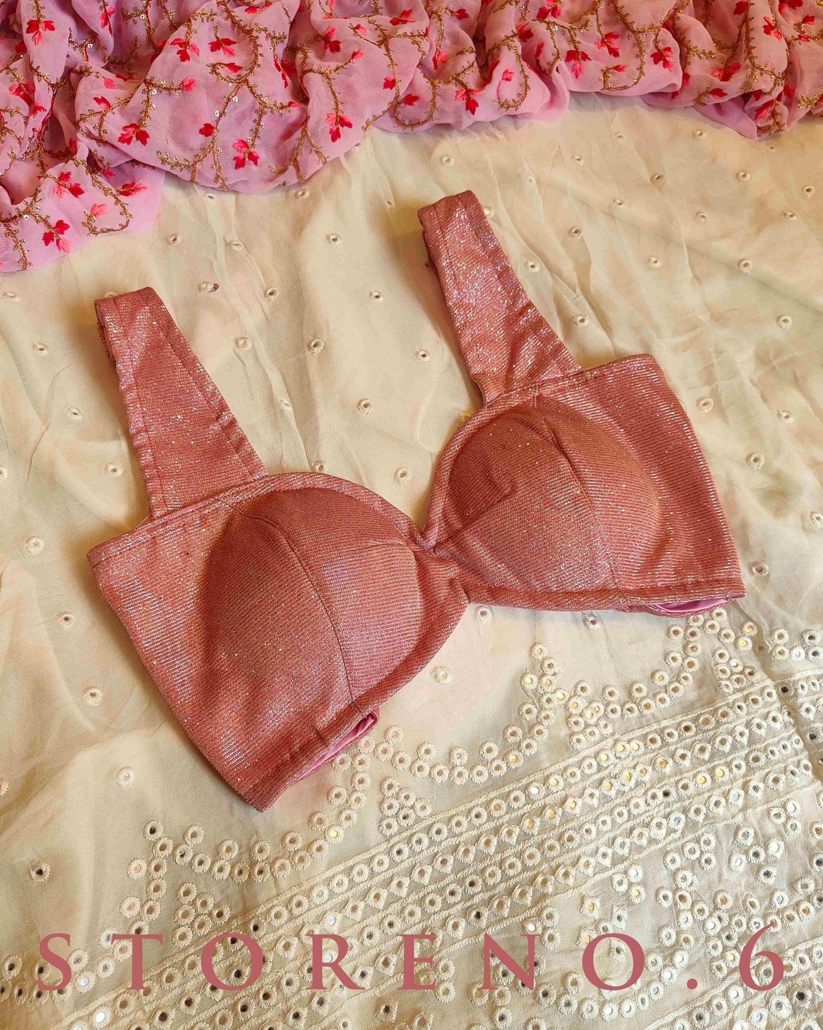 THE PROM PINK ANNE STRAP BLOUSE