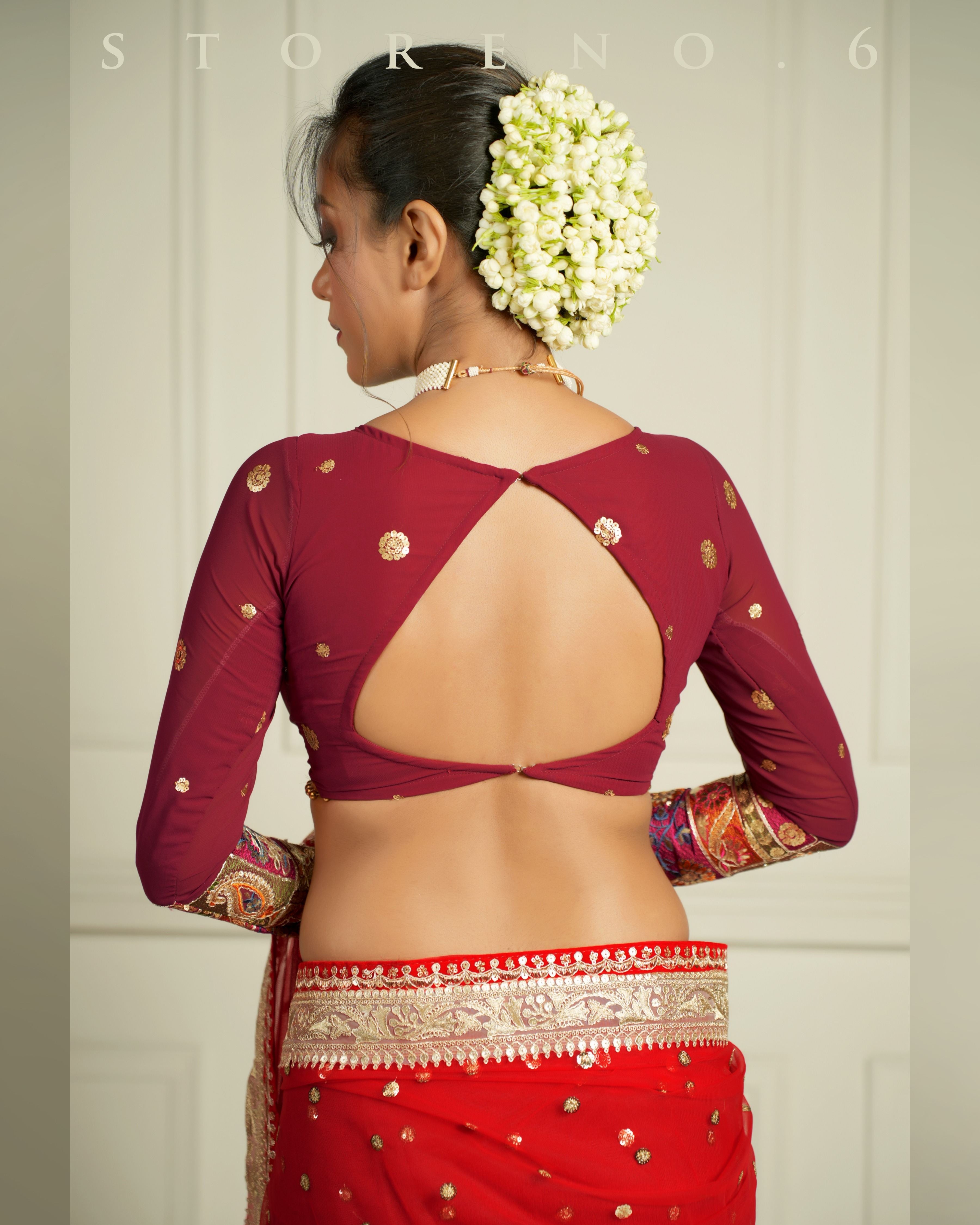 RICH IN MAHOGANY BLOUSE