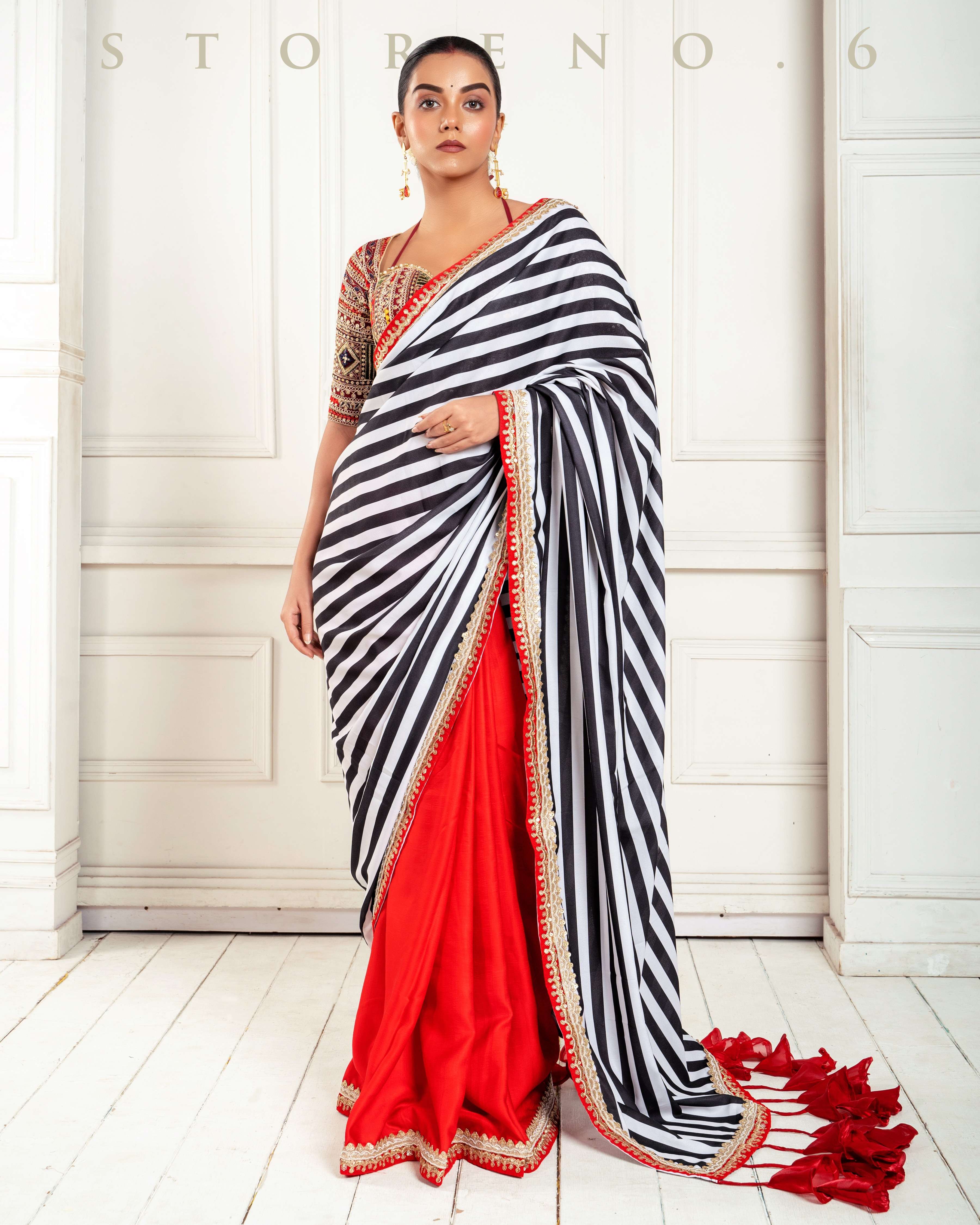 BOMBAY BLOCKBUSTER SAREE WITH LUSH OF GLORY BLOUSE