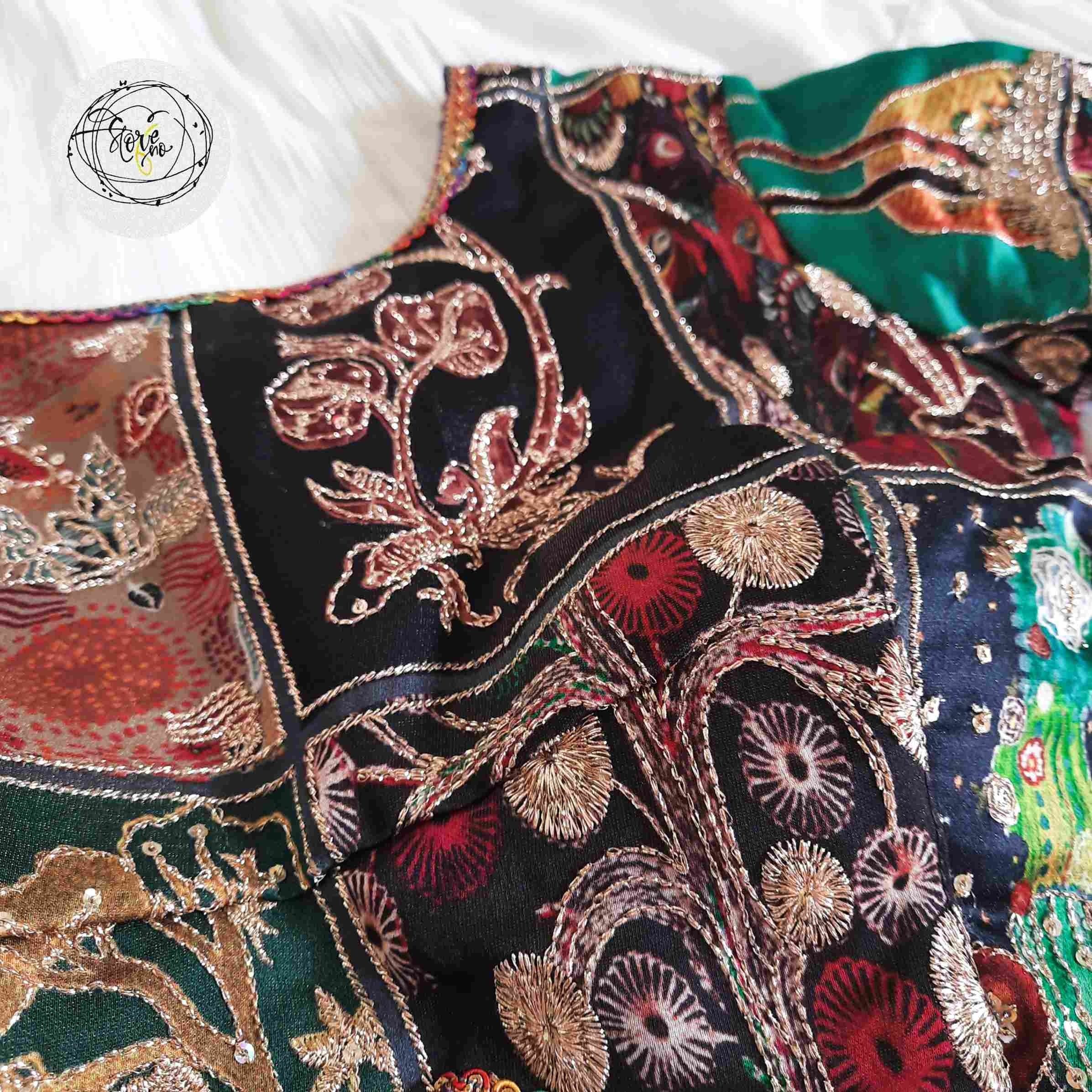 GARDEN PANORAMA-MONOTONE BLOUSE