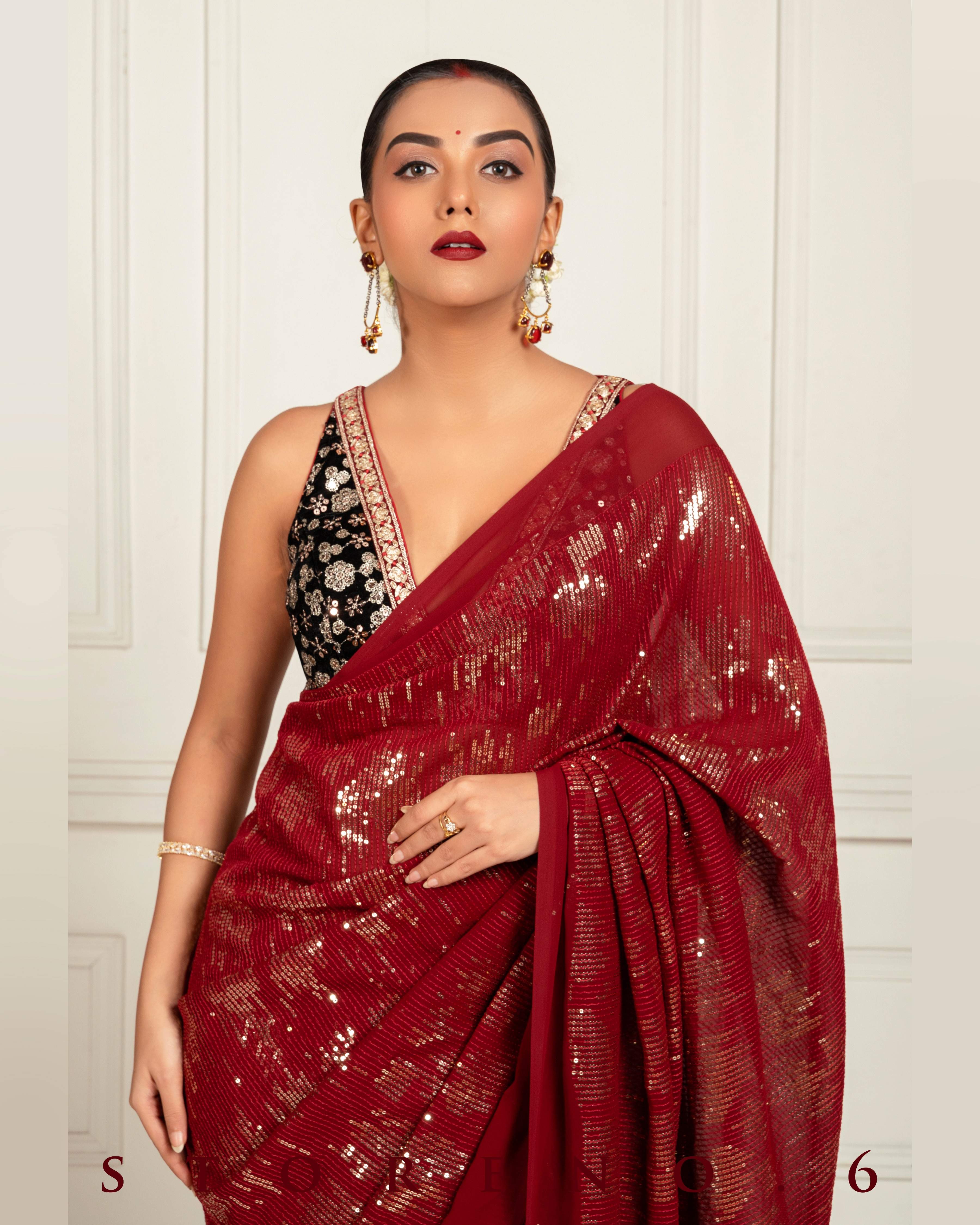 OPERA QUEEN SAREE WITH FAME FANTASY BLOUSE