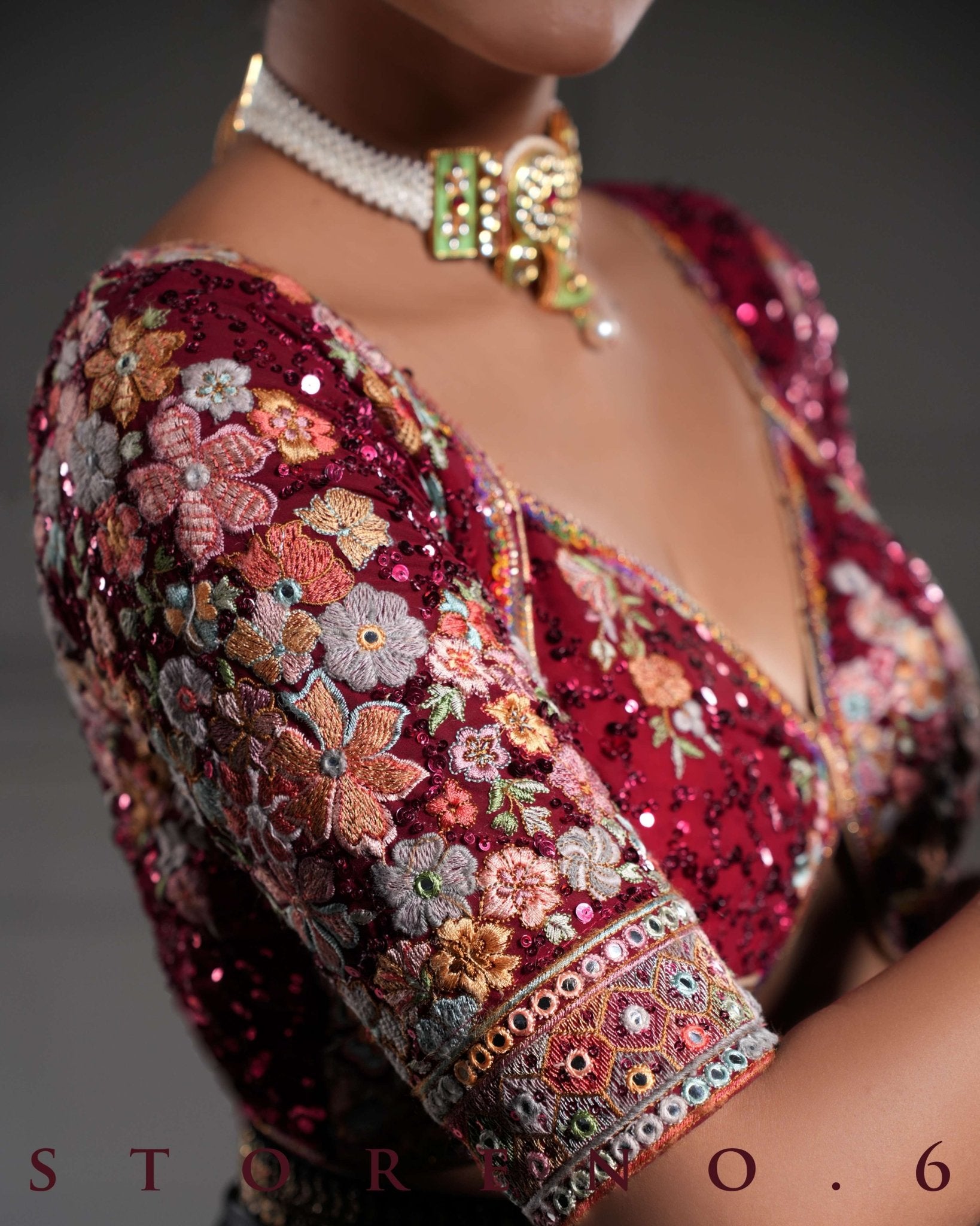 NOOR-E-SIAH-X SAREE WITH RAAKT AFSOON BLOUSE