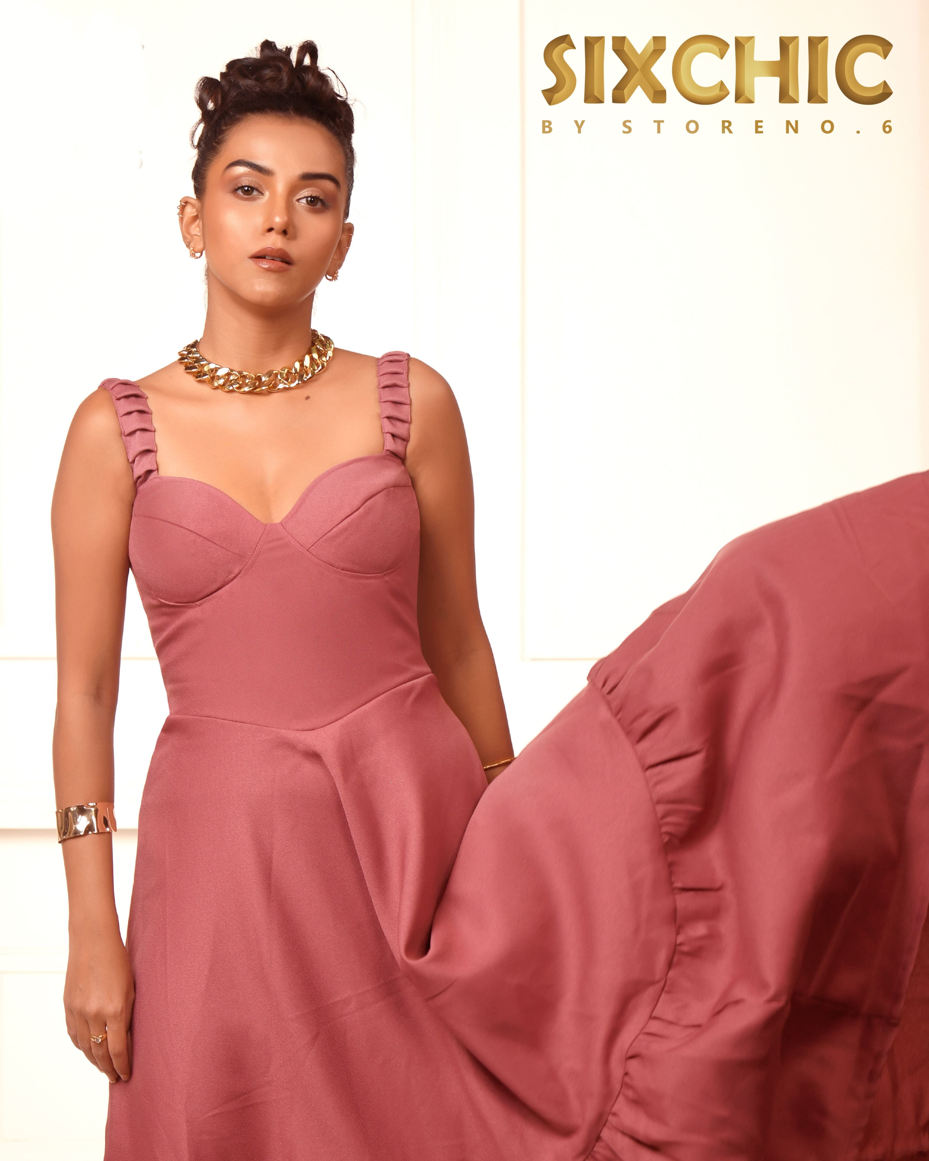 MAUVE MAIDEN DRESS