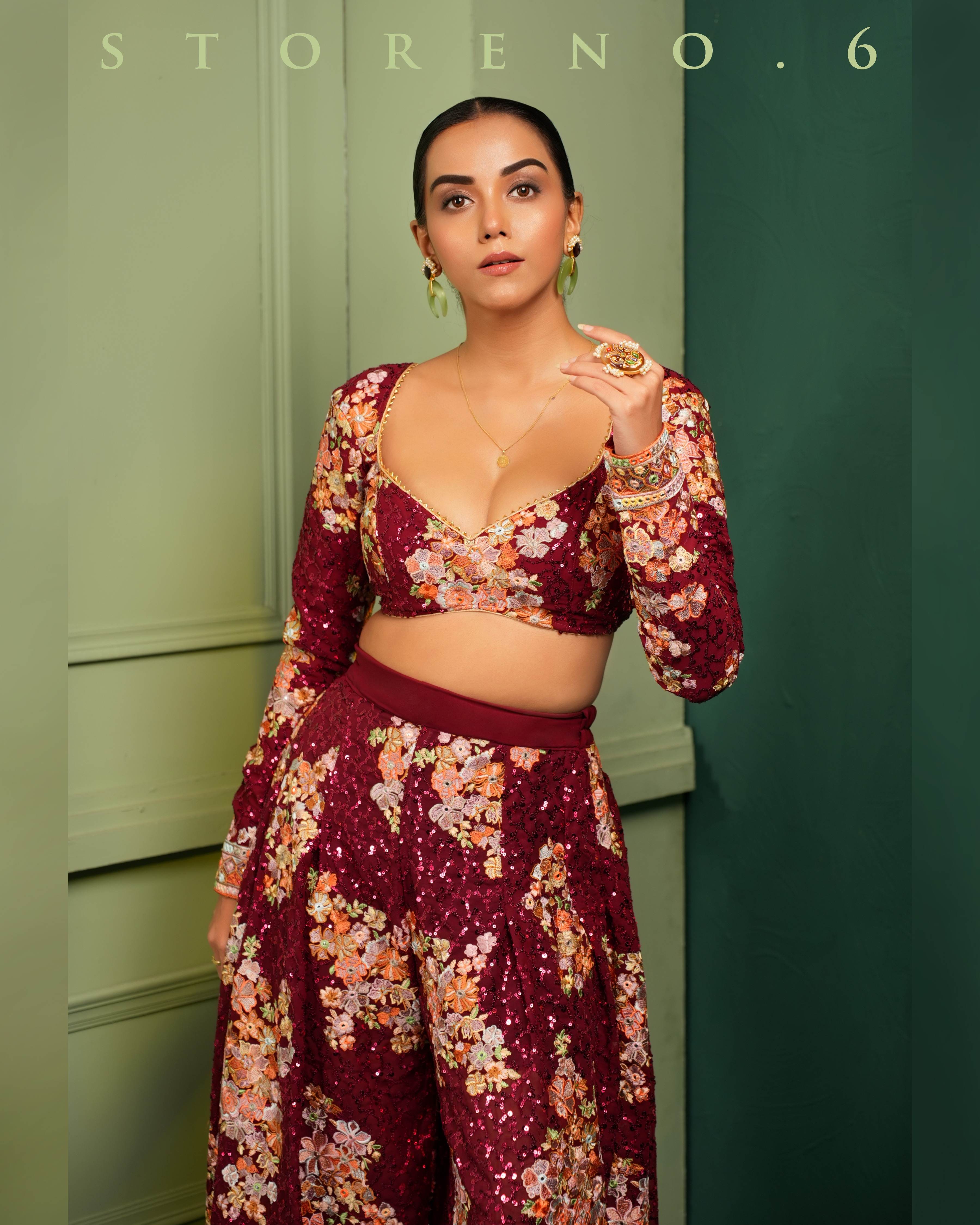 THE GROOVY GLAMOUR PALAZZO AND BLOUSE SET