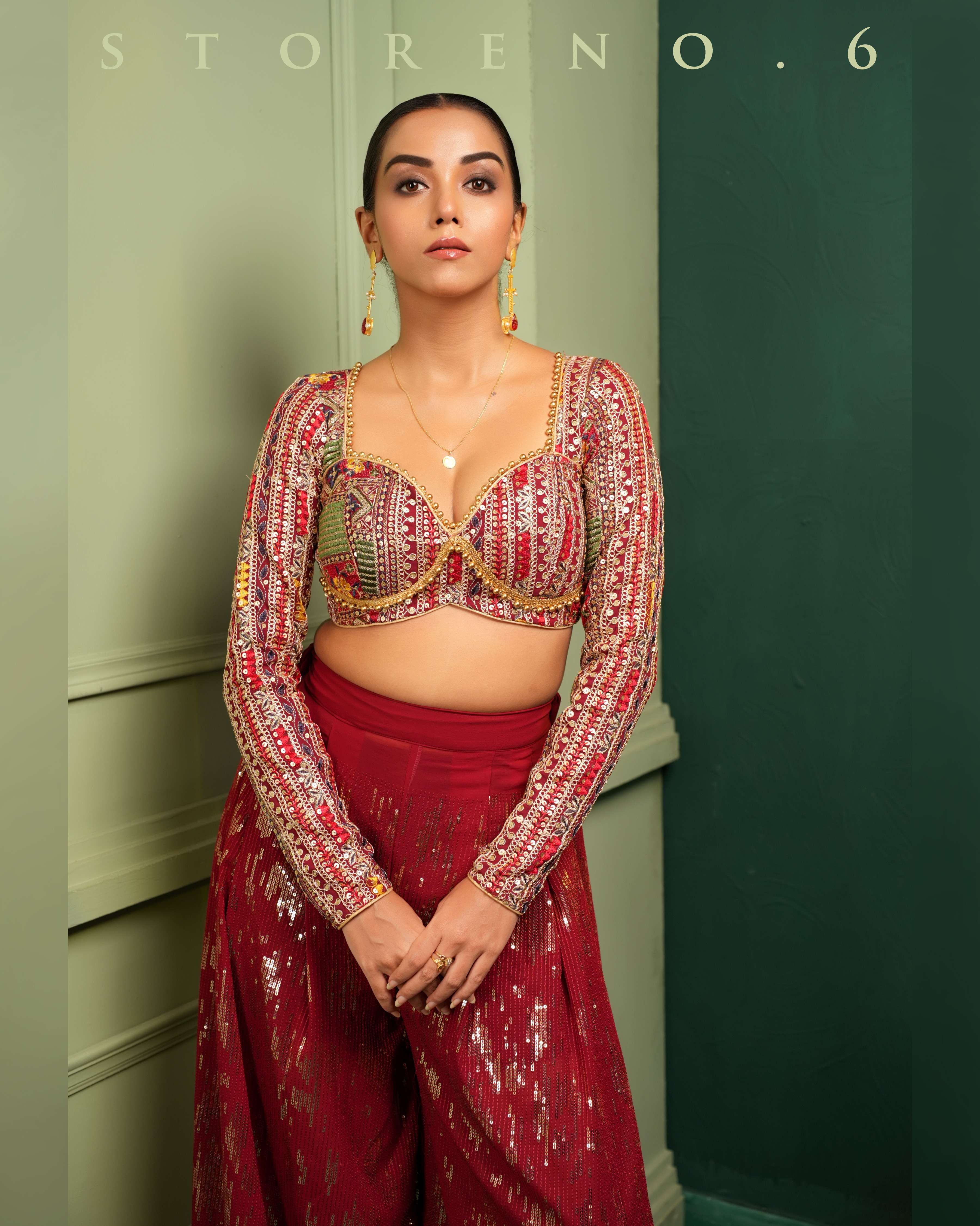 THE TWINKLING TRANQUIL PALAZZO AND BLOUSE SET