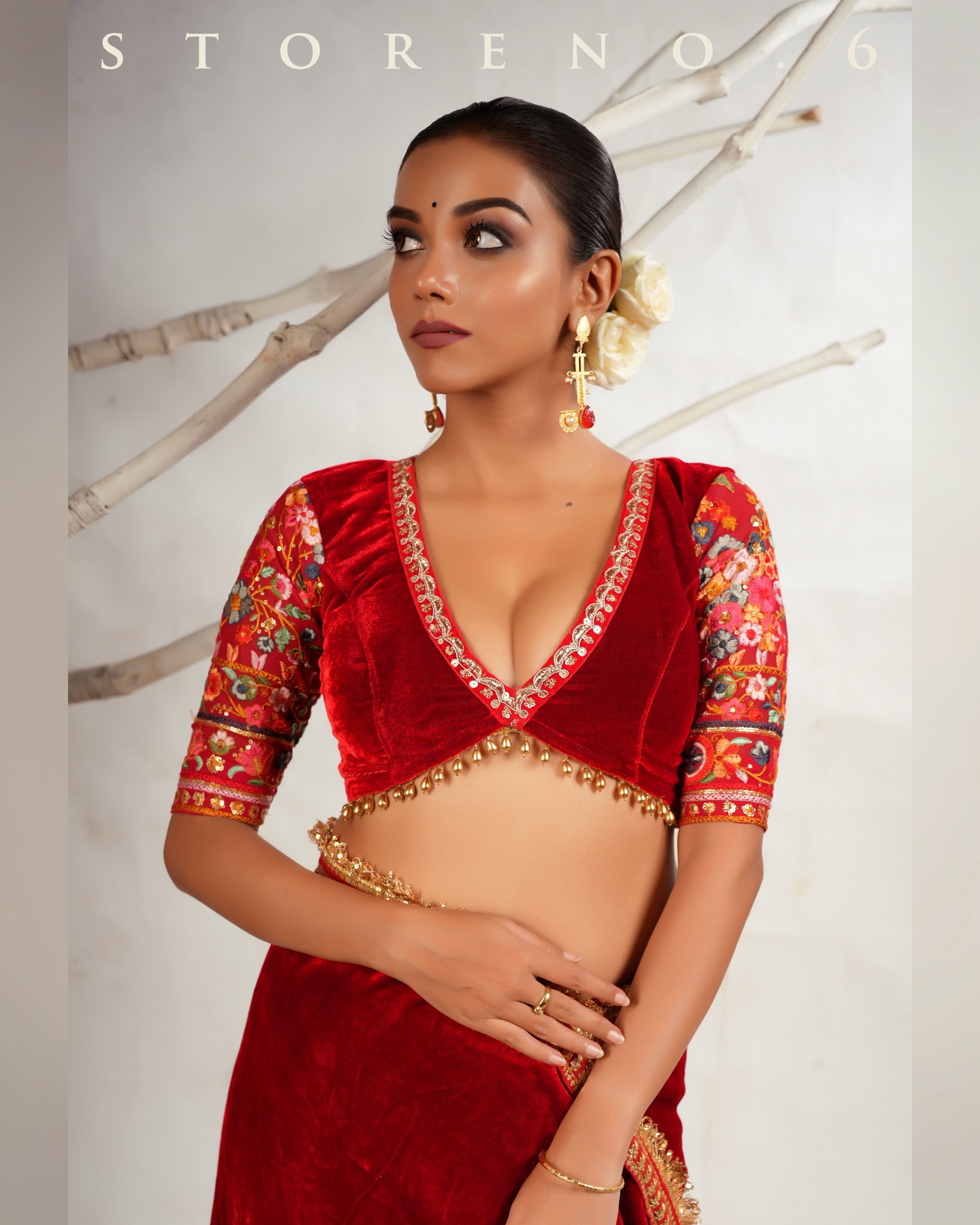SURKH ASHIQUI MELANGE BLOUSE