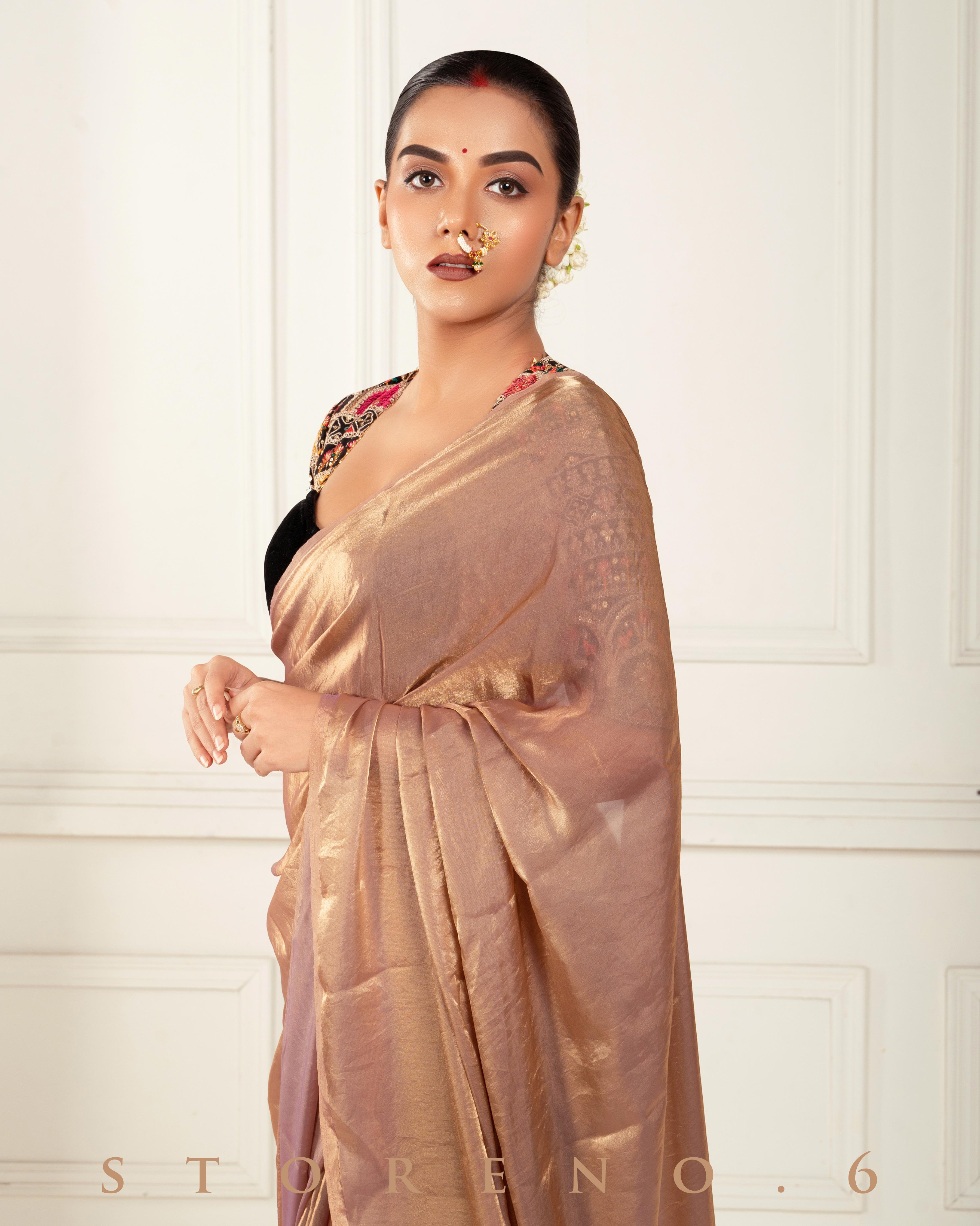 TWILIGHT TITAN SAREE WITH DUSK DELUXE BLOUSE