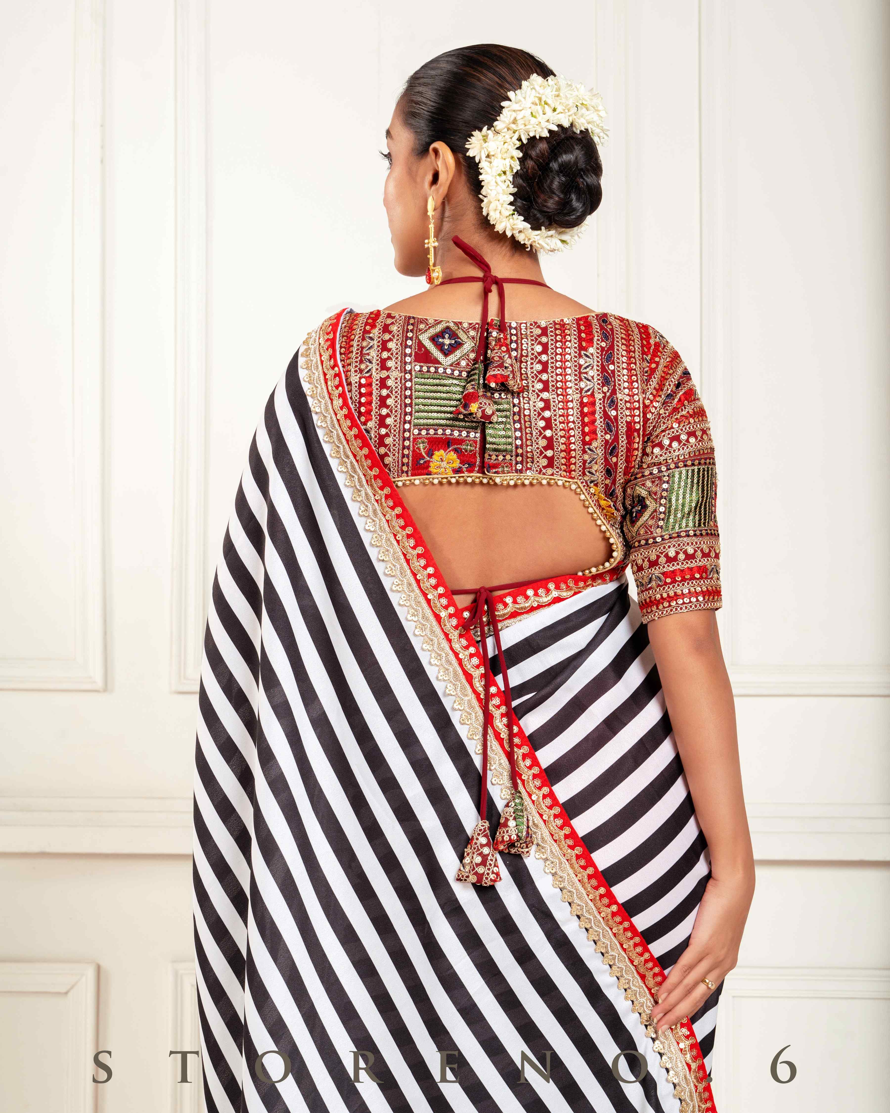 BOMBAY BLOCKBUSTER SAREE WITH LUSH OF GLORY BLOUSE