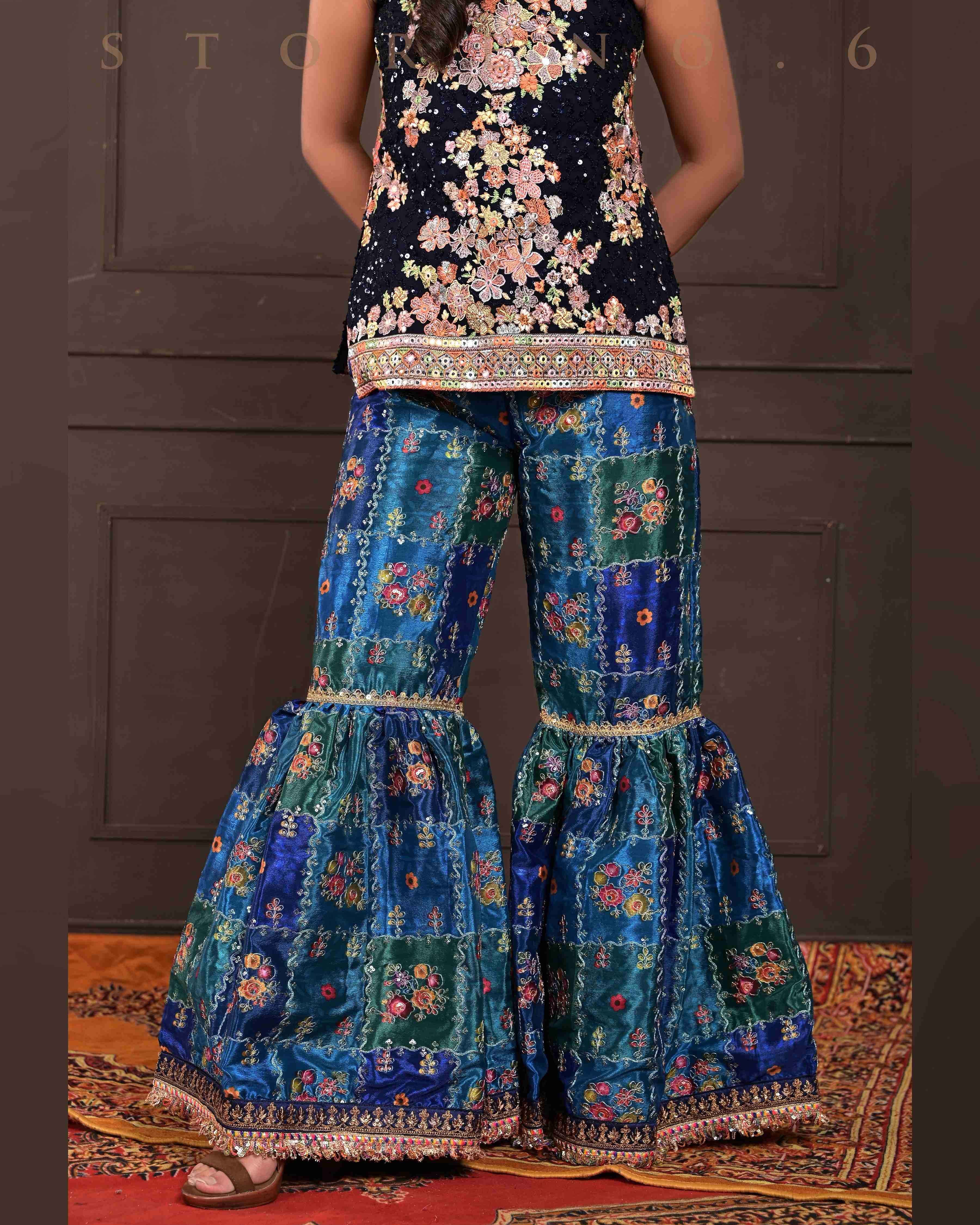 PRUSSIAN PARADISE SHARARA PANTS