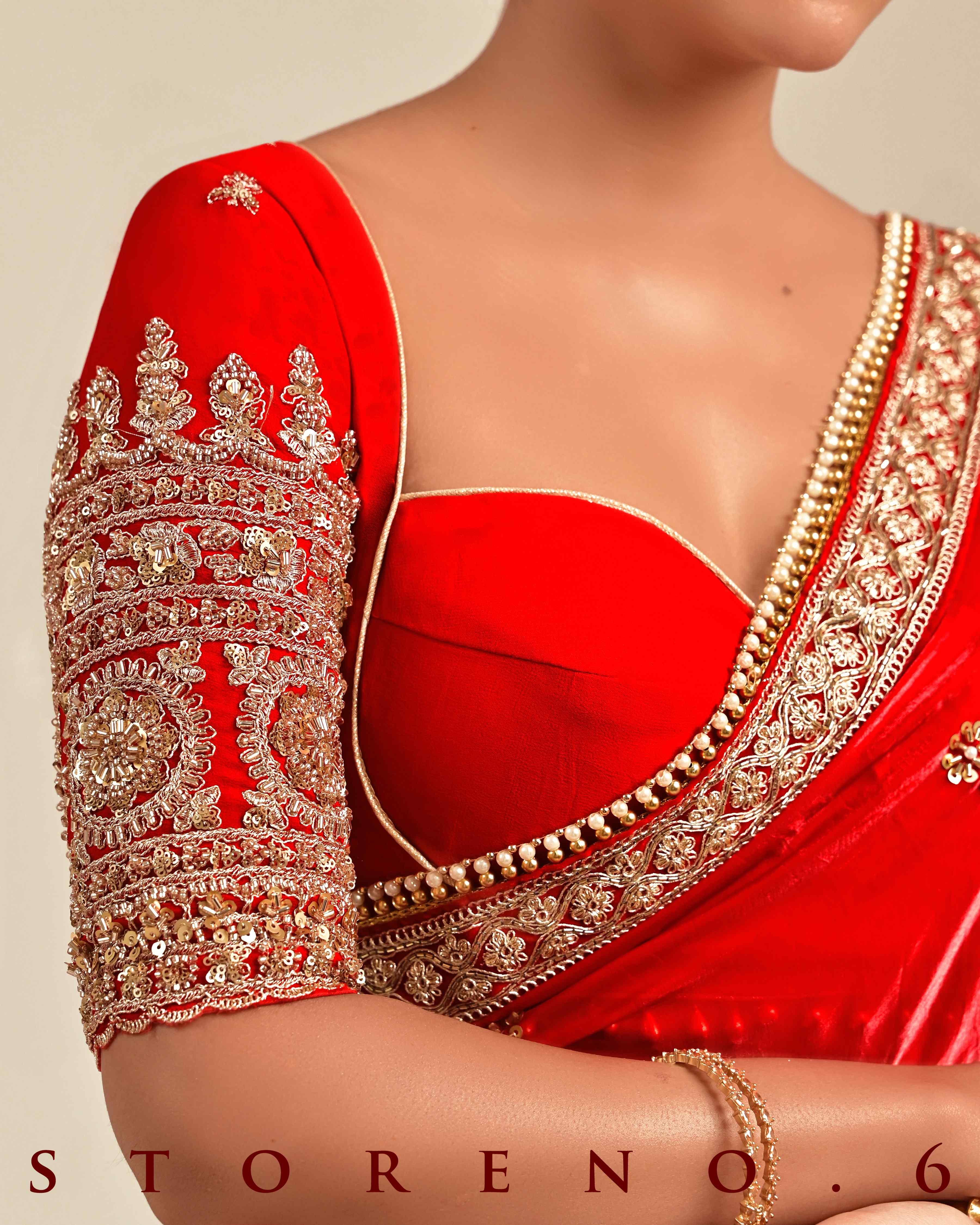 CRIMSON CAROUSAL SAREE