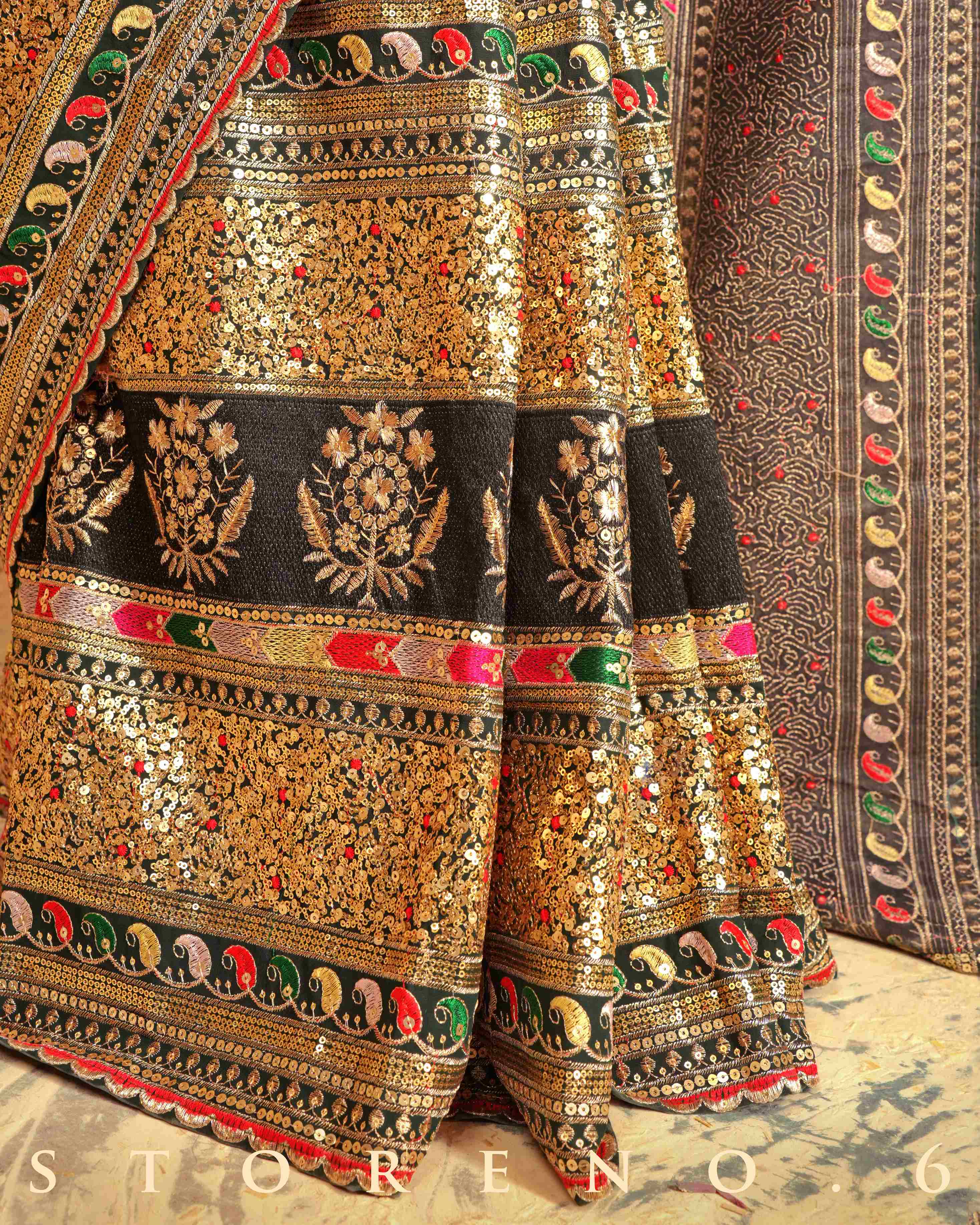 FANCY FOREST SAREE WITH REGAL RADIANCE BLOUSE