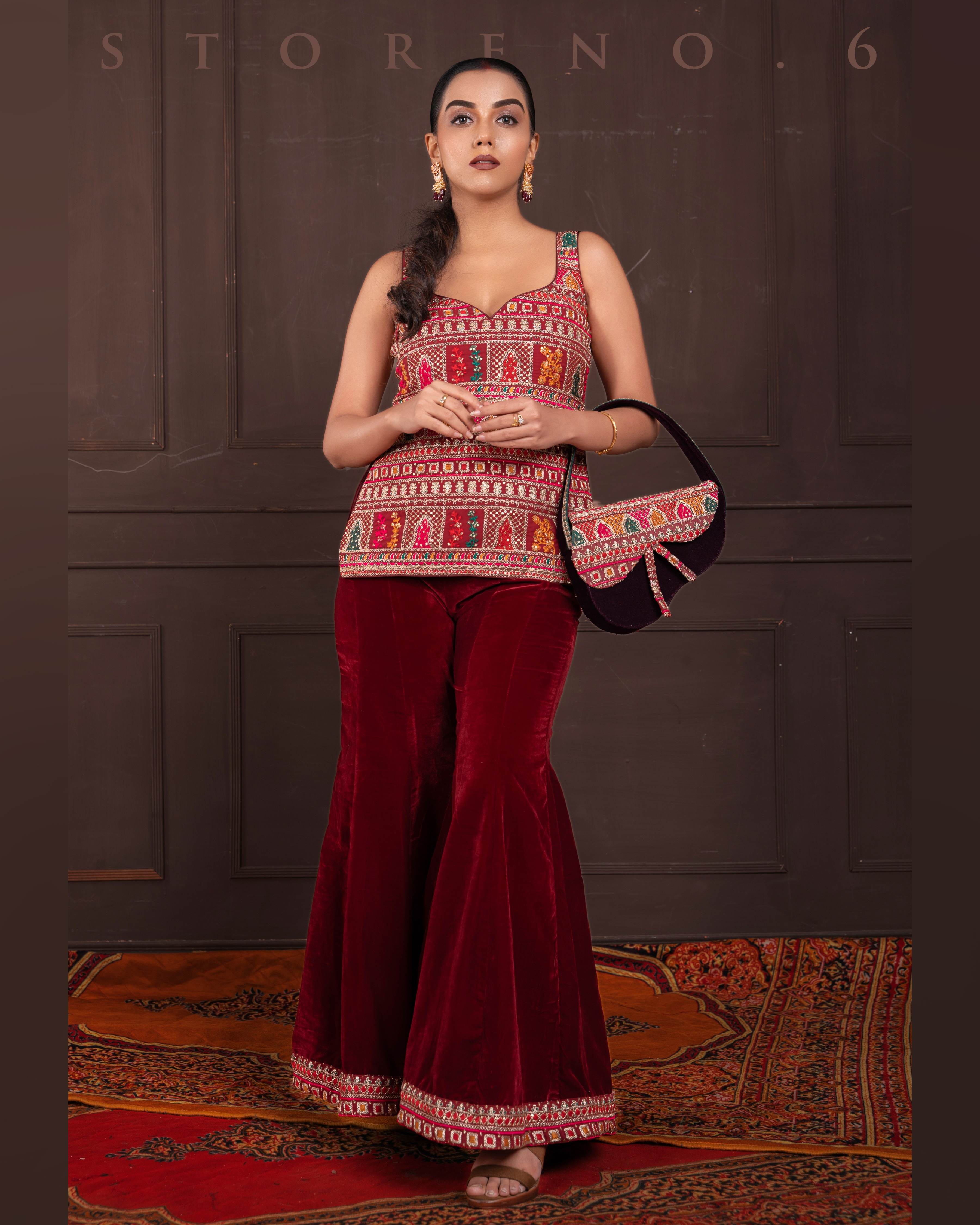 SANGRIA SWITCH SHARARA PANTS