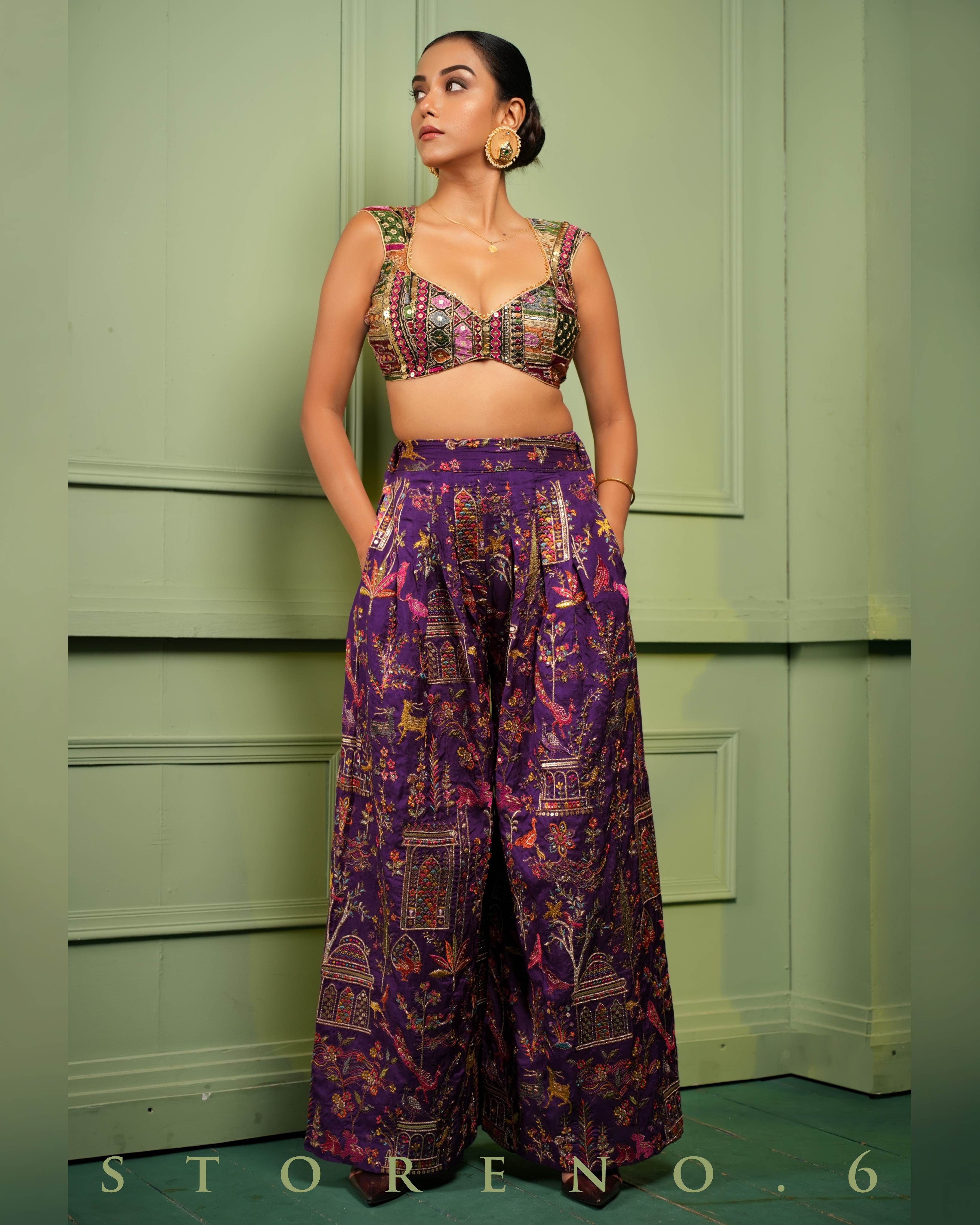 THE AGELESS ARTISTRY PALAZZO AND BLOUSE SET
