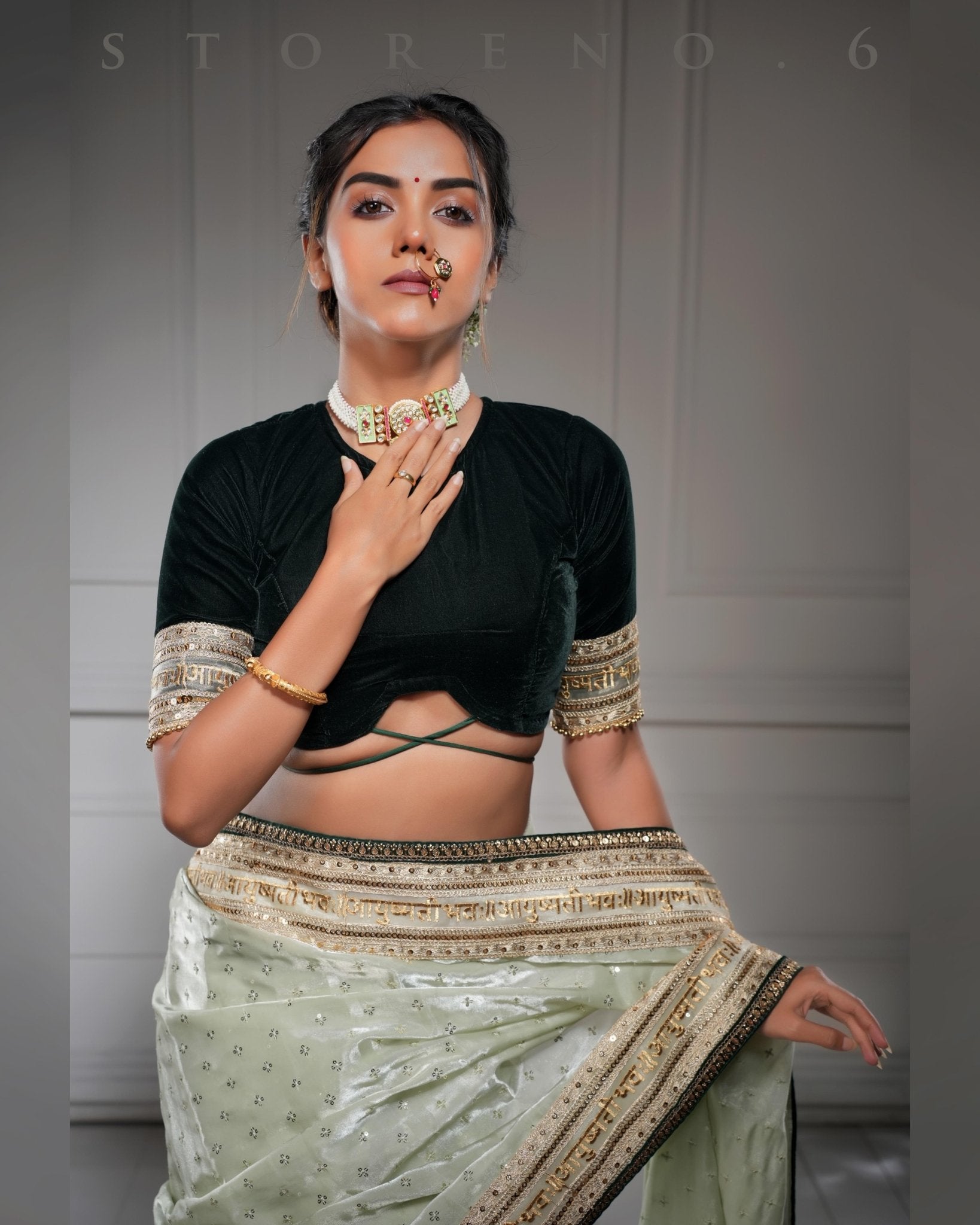 HARA SUNEHRA BLOUSE