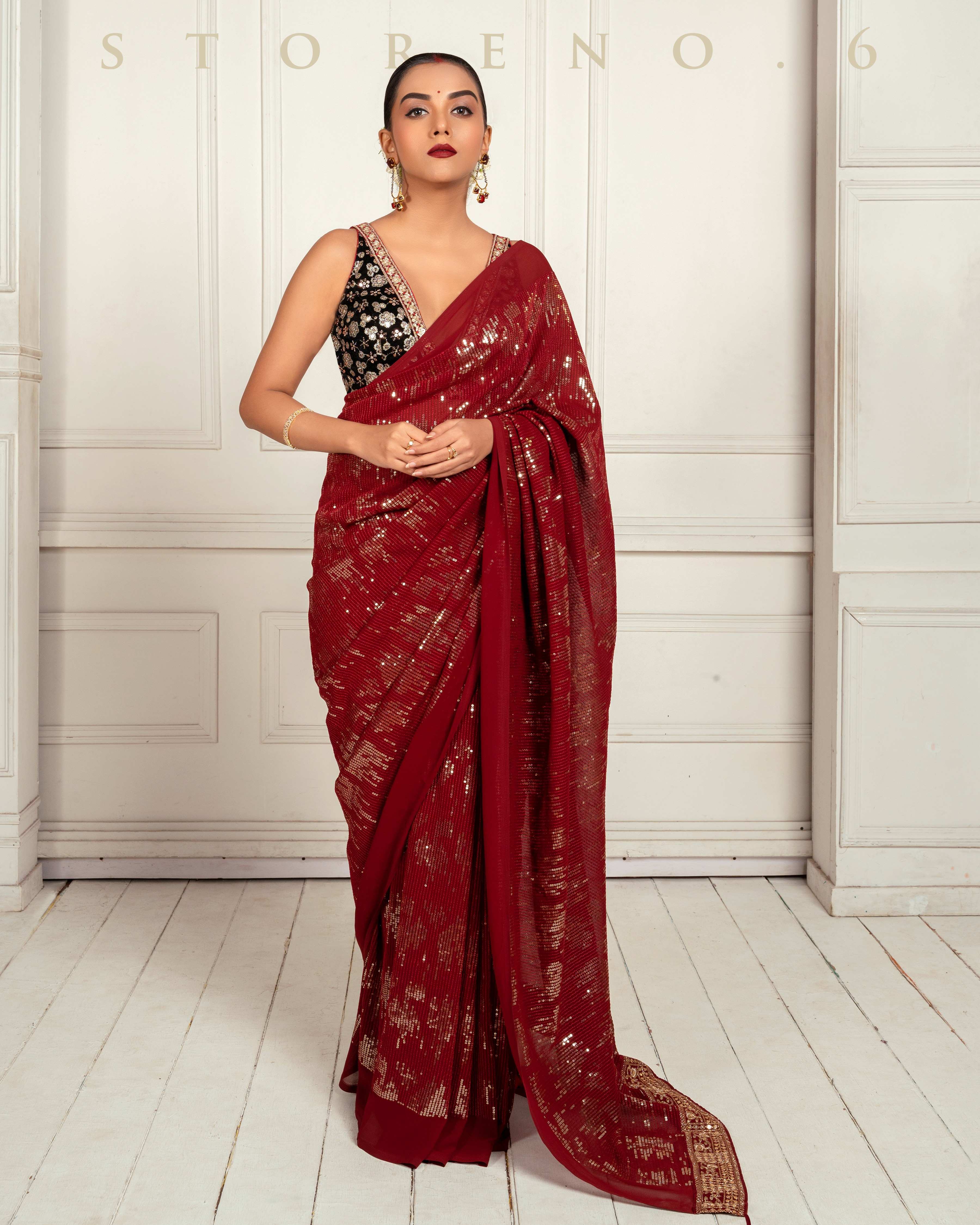OPERA QUEEN SAREE WITH FAME FANTASY BLOUSE