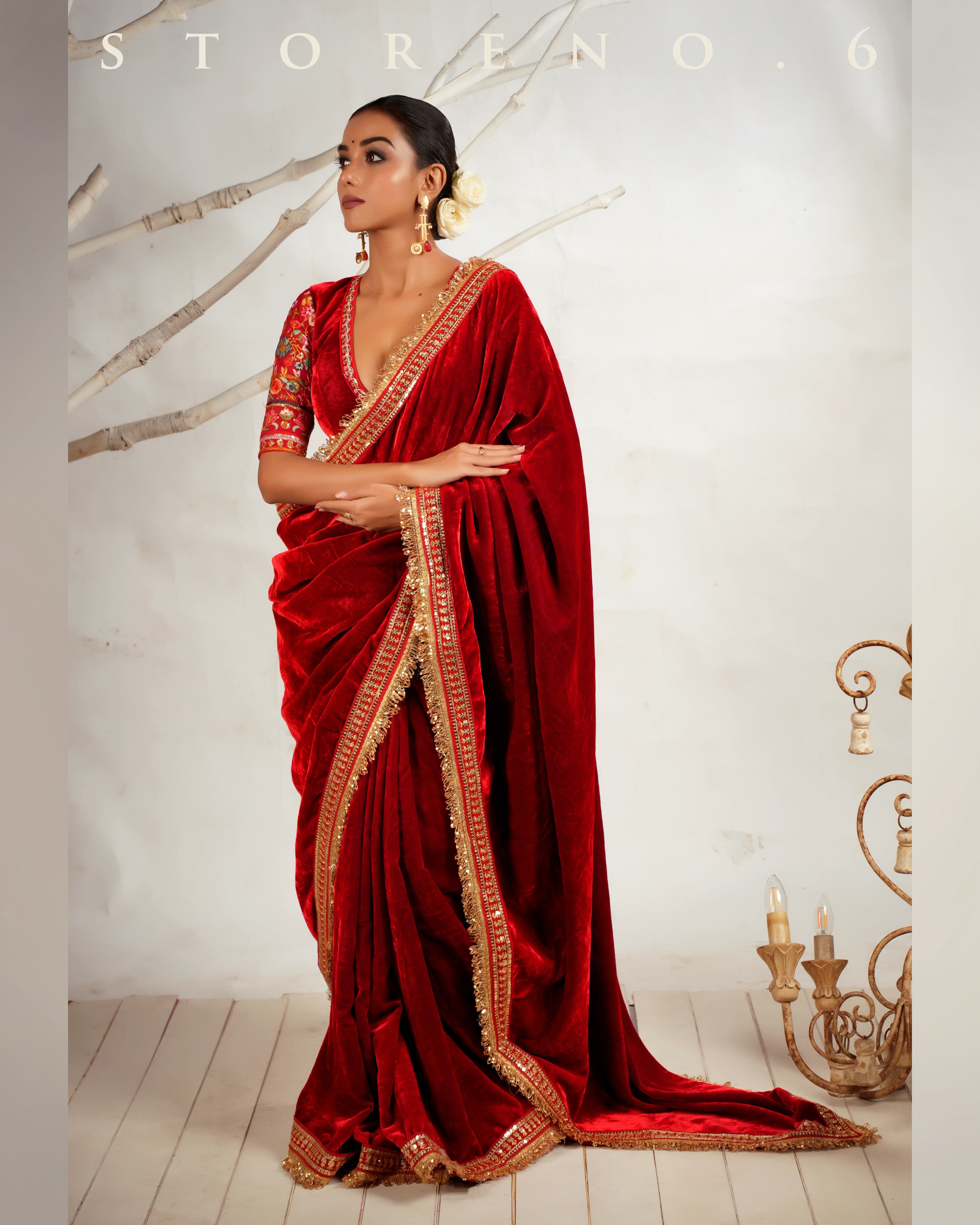 SURKH ASHIQUI MELANGE BLOUSE