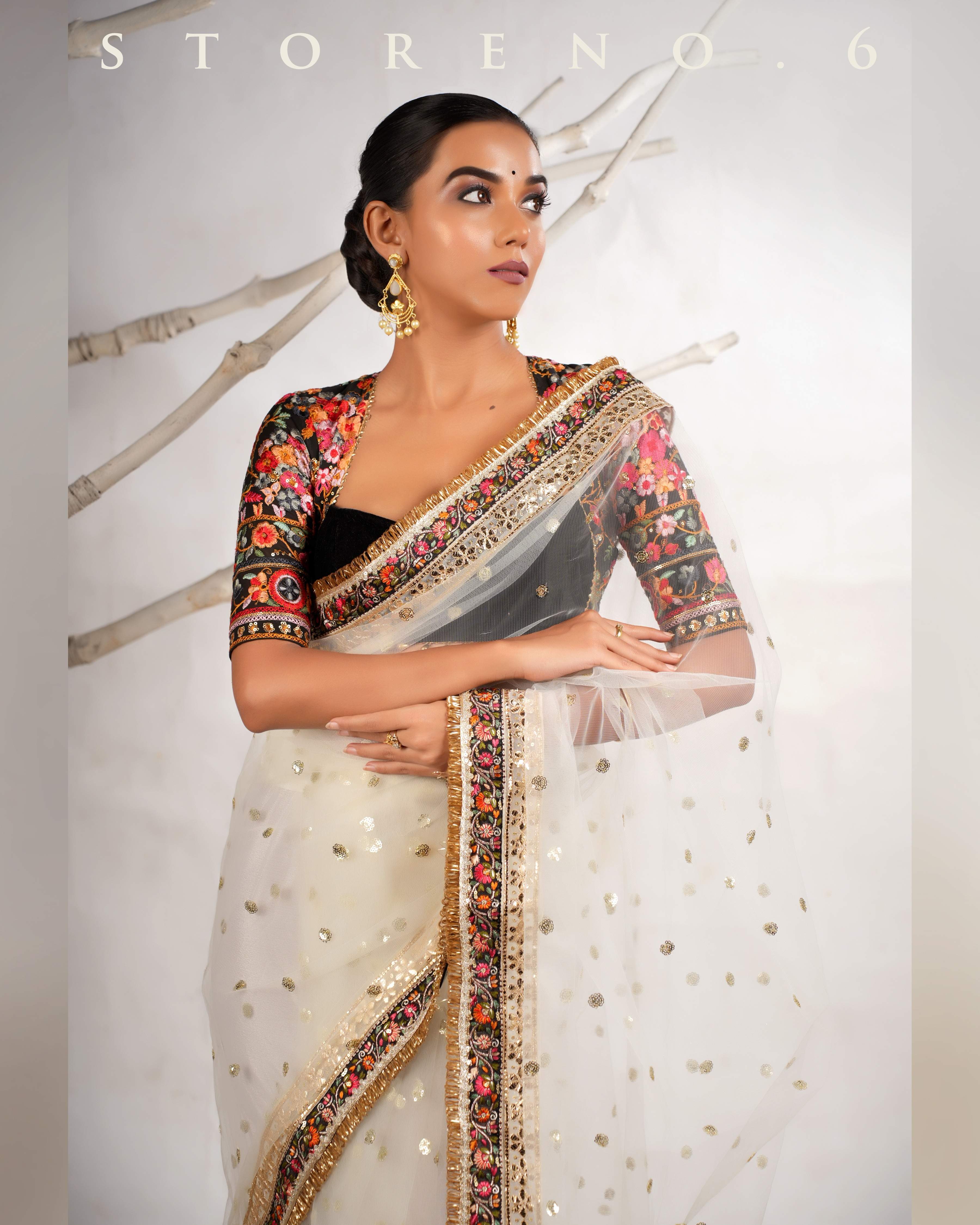 SIAH ASHIQUI MELANGE BLOUSE