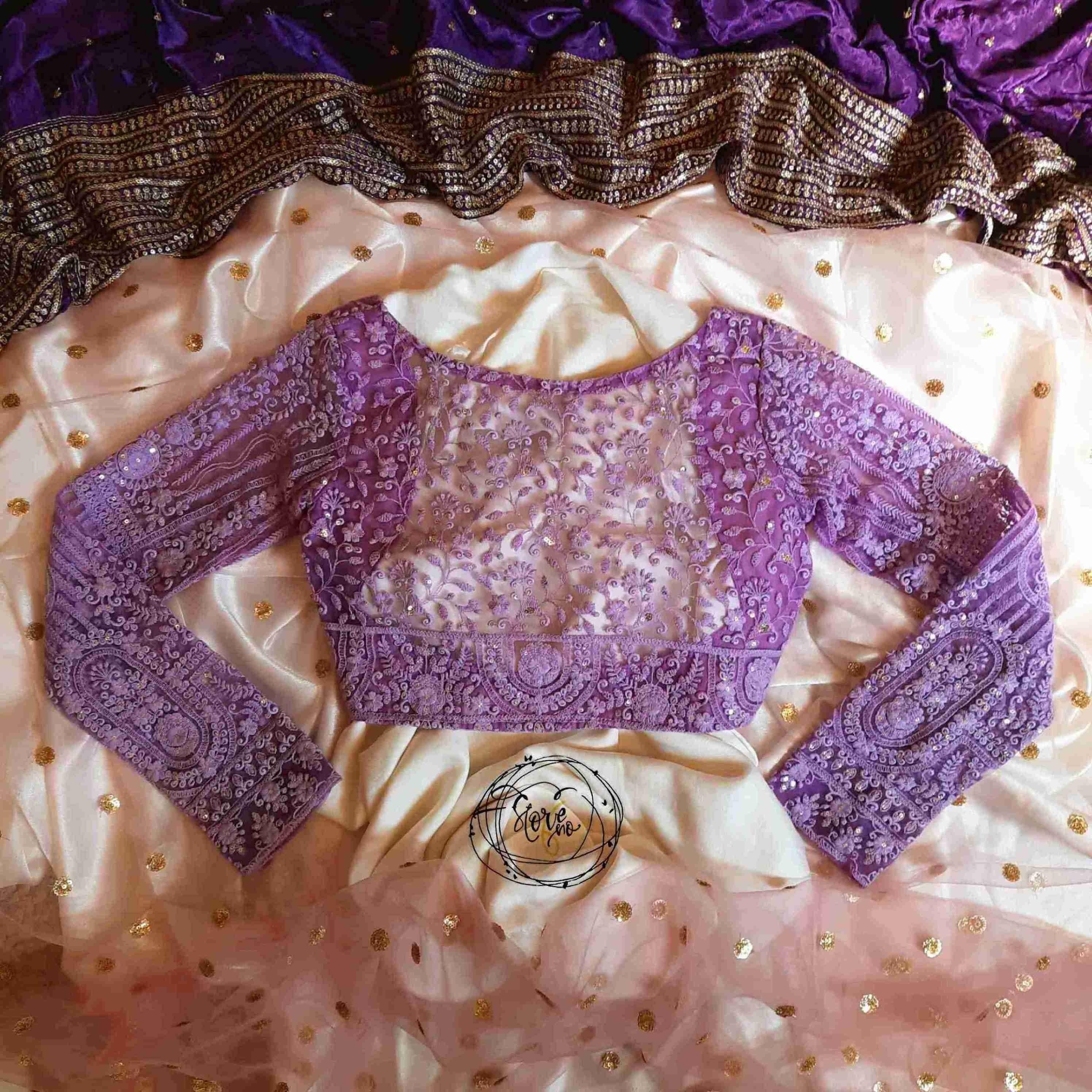 SOAKED IN LILAC BLOUSE