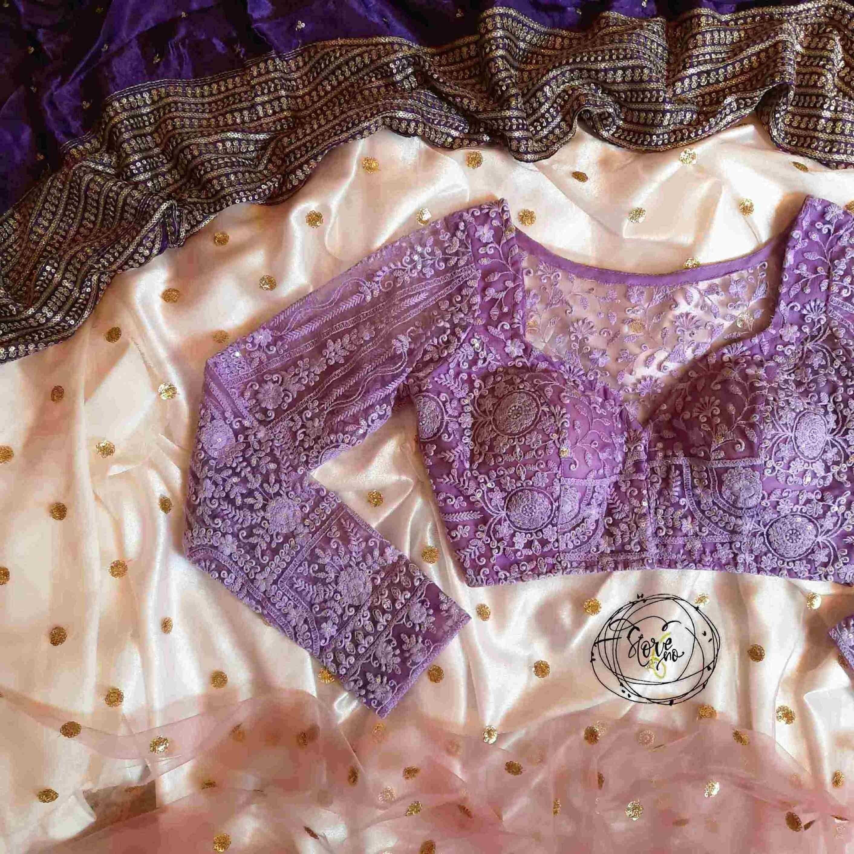 SOAKED IN LILAC BLOUSE