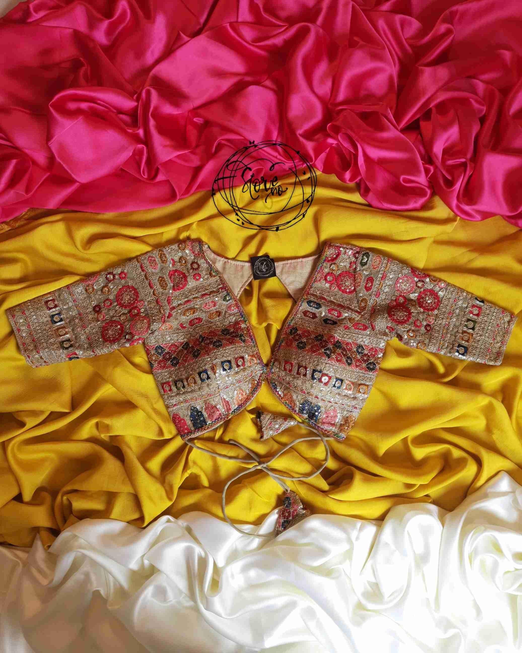 GUL KAARI SURMAI BLOUSE WITH NOOR-E-SONA SAREE