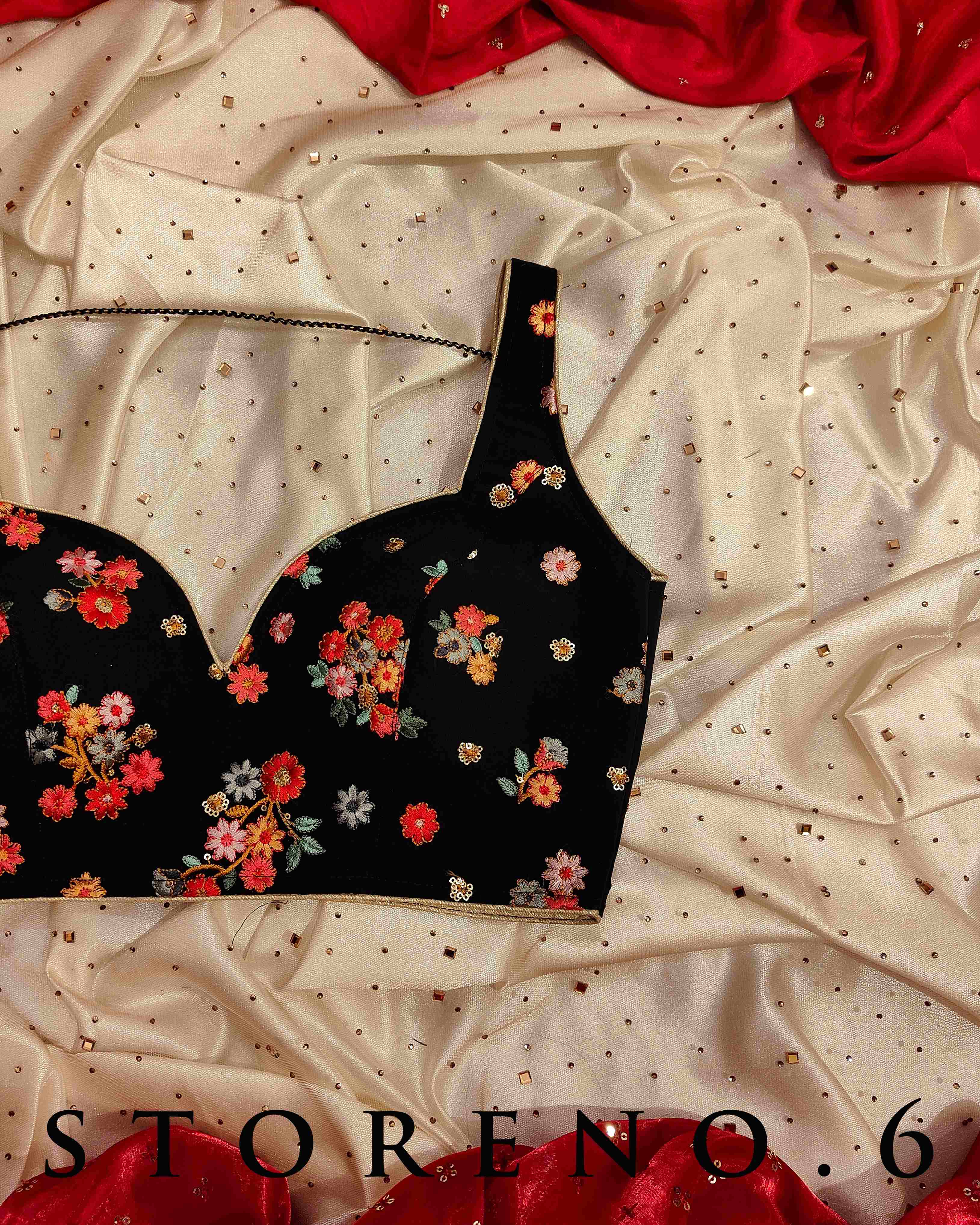 SIAH ASHIQUI STRAPPY BLOUSE