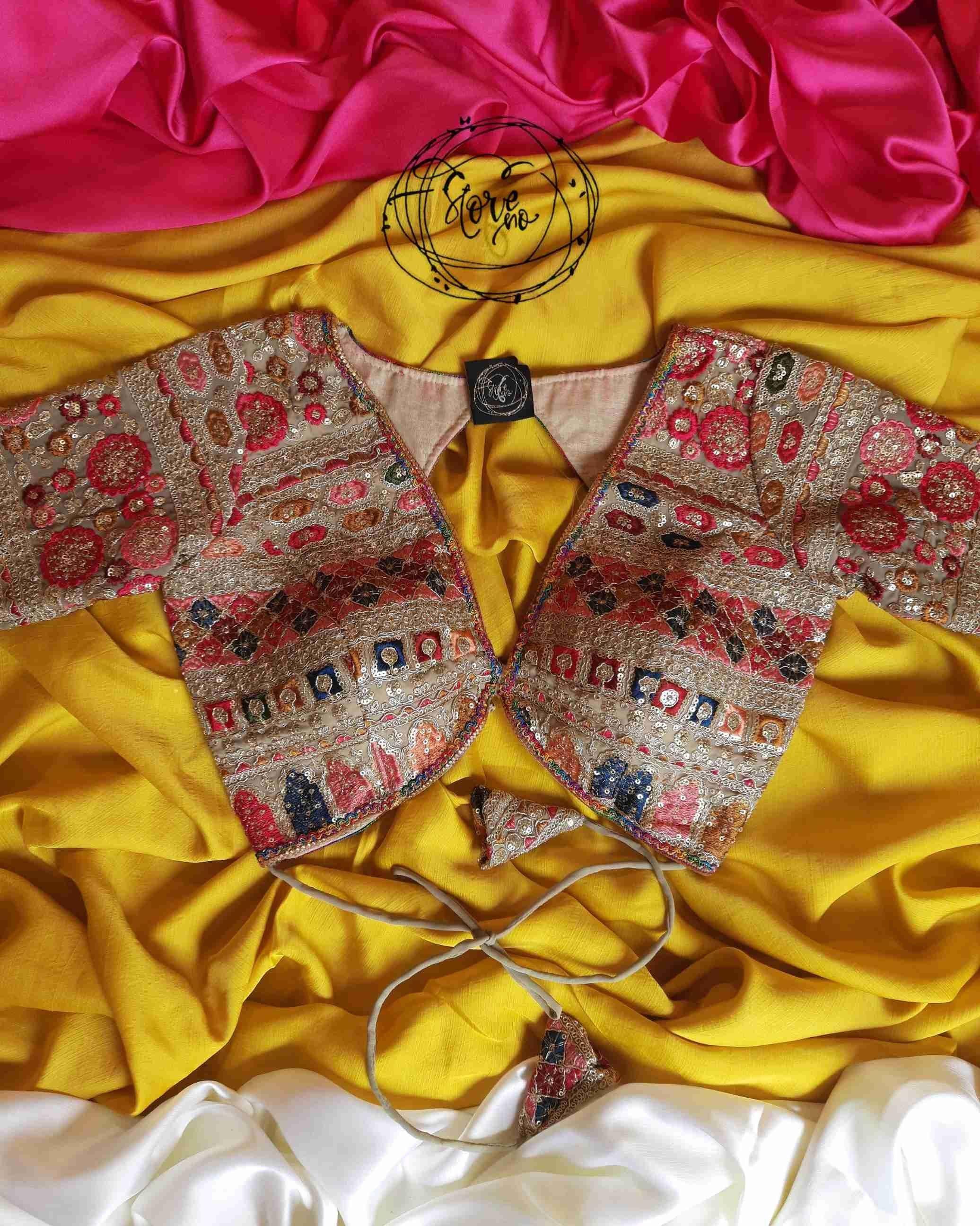 GUL KAARI SURMAI BLOUSE WITH NOOR-E-SONA SAREE