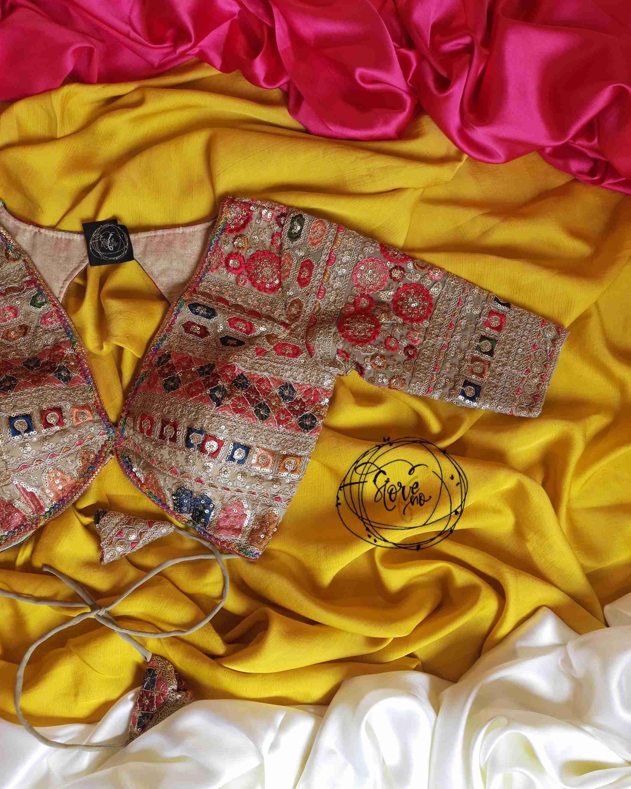 GUL KAARI SURMAI BLOUSE WITH NOOR-E-SONA SAREE