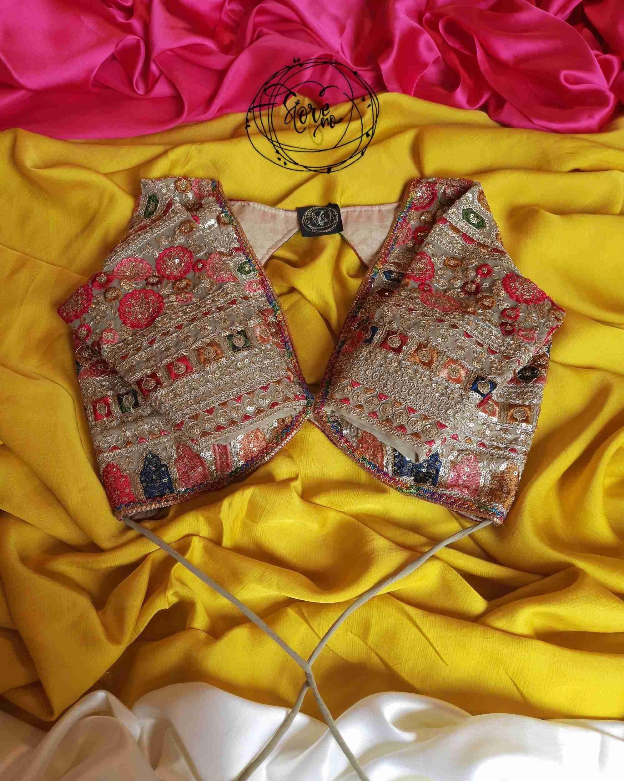 GUL KAARI SURMAI BLOUSE WITH NOOR-E-SONA SAREE
