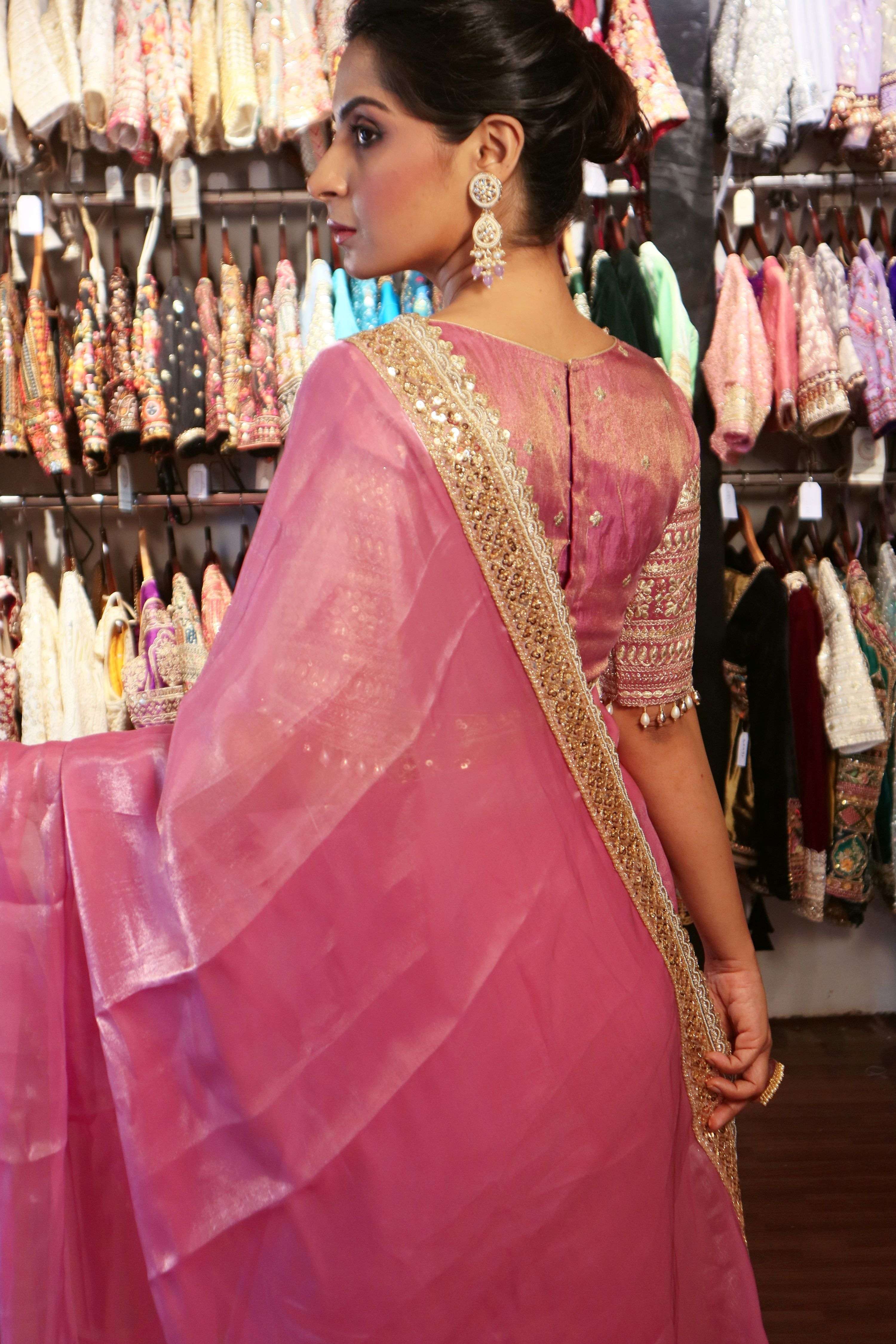 COSMIC CHARM CLASSIC SAREE WITH CLASSIC CROWN BLOUSE