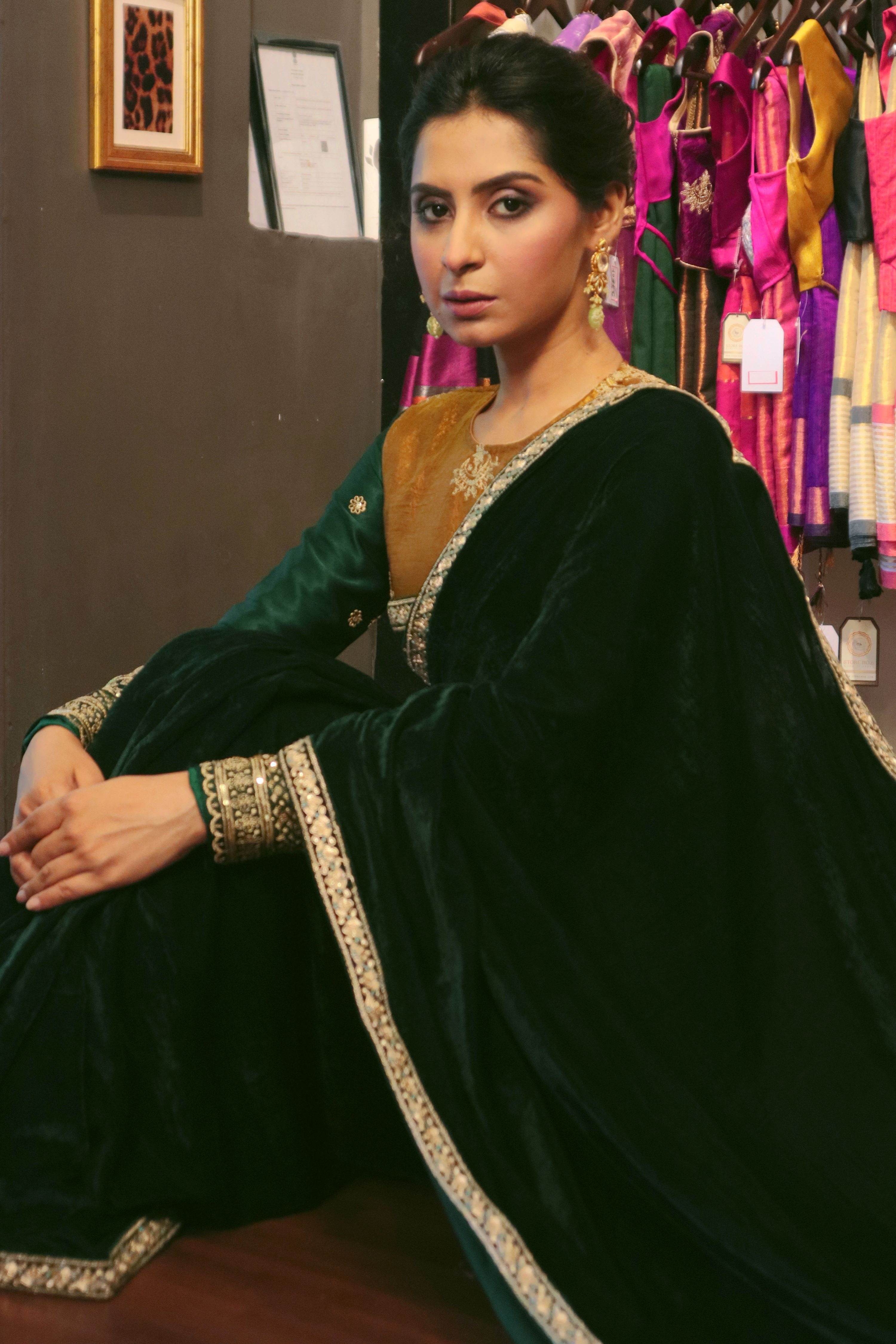 EMERALD ECHO SAREE
