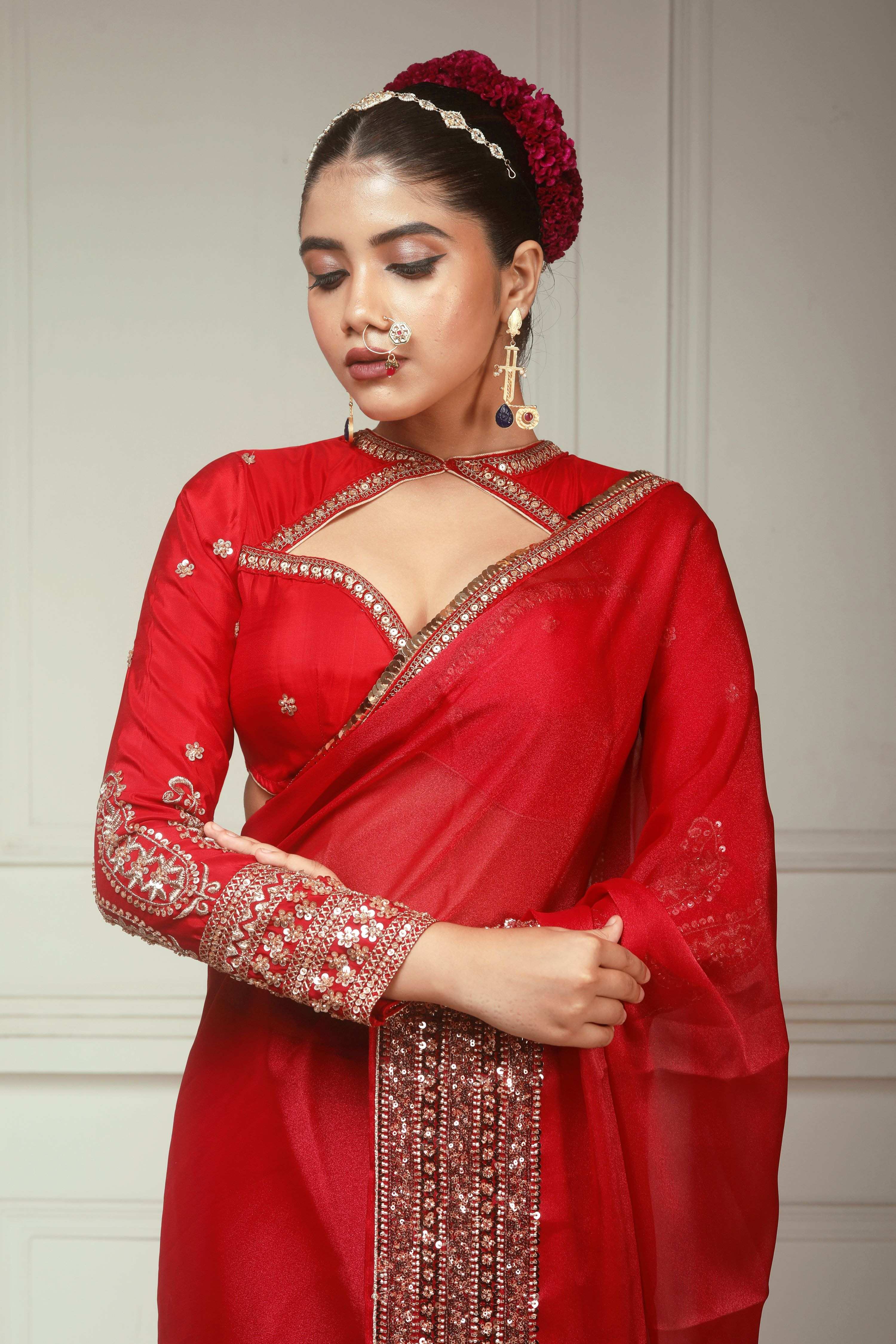 CRIMSON DESIRE SAREE