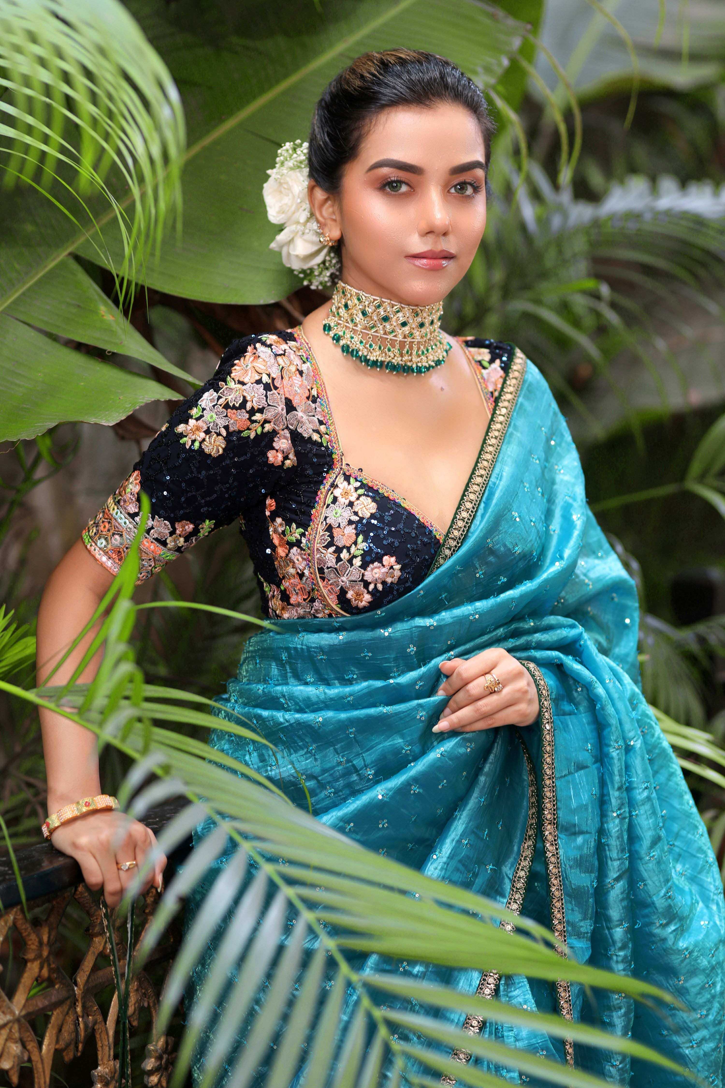 TEAL TEMPTATION SAREE