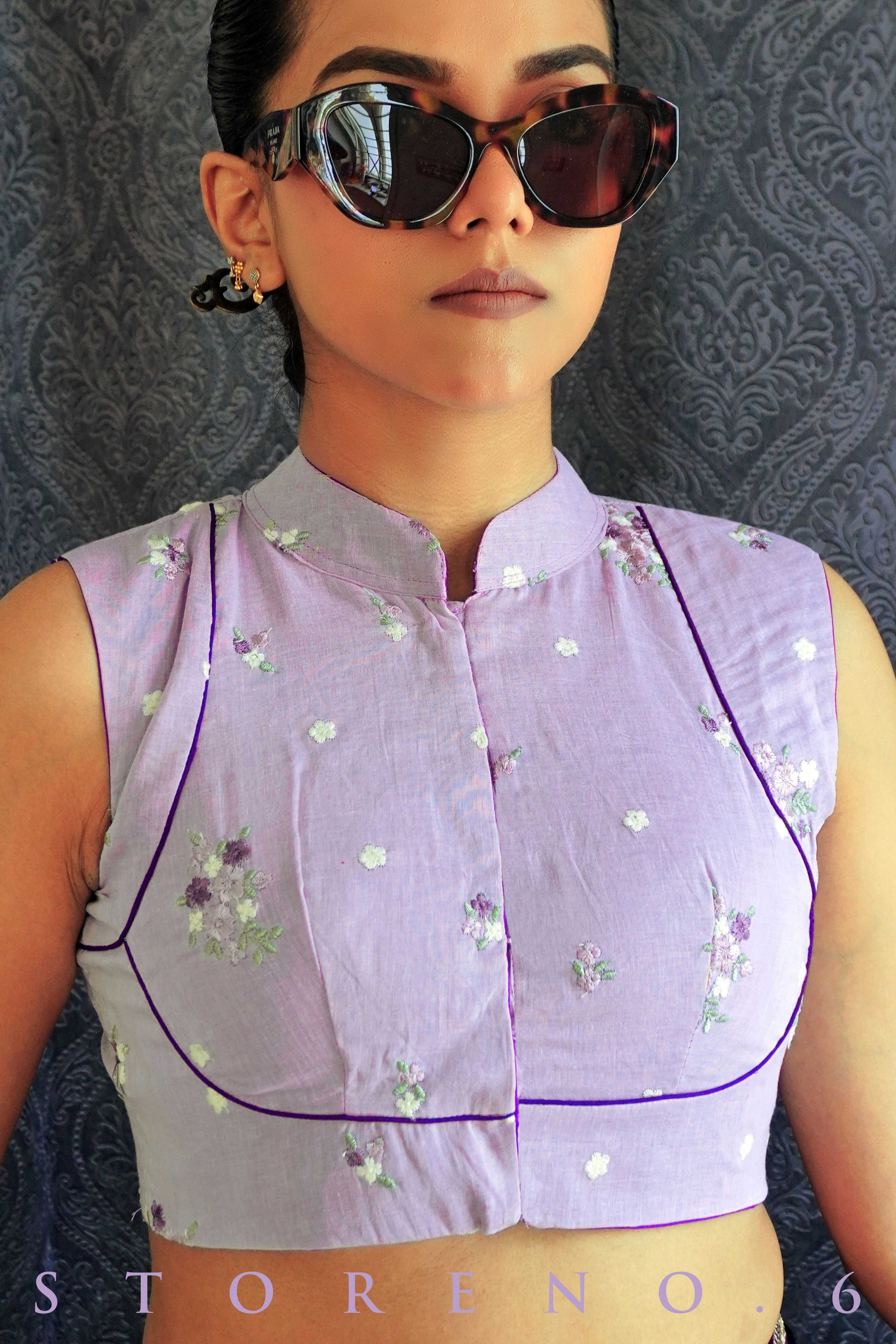 VIOLET WHISPER BLOUSE