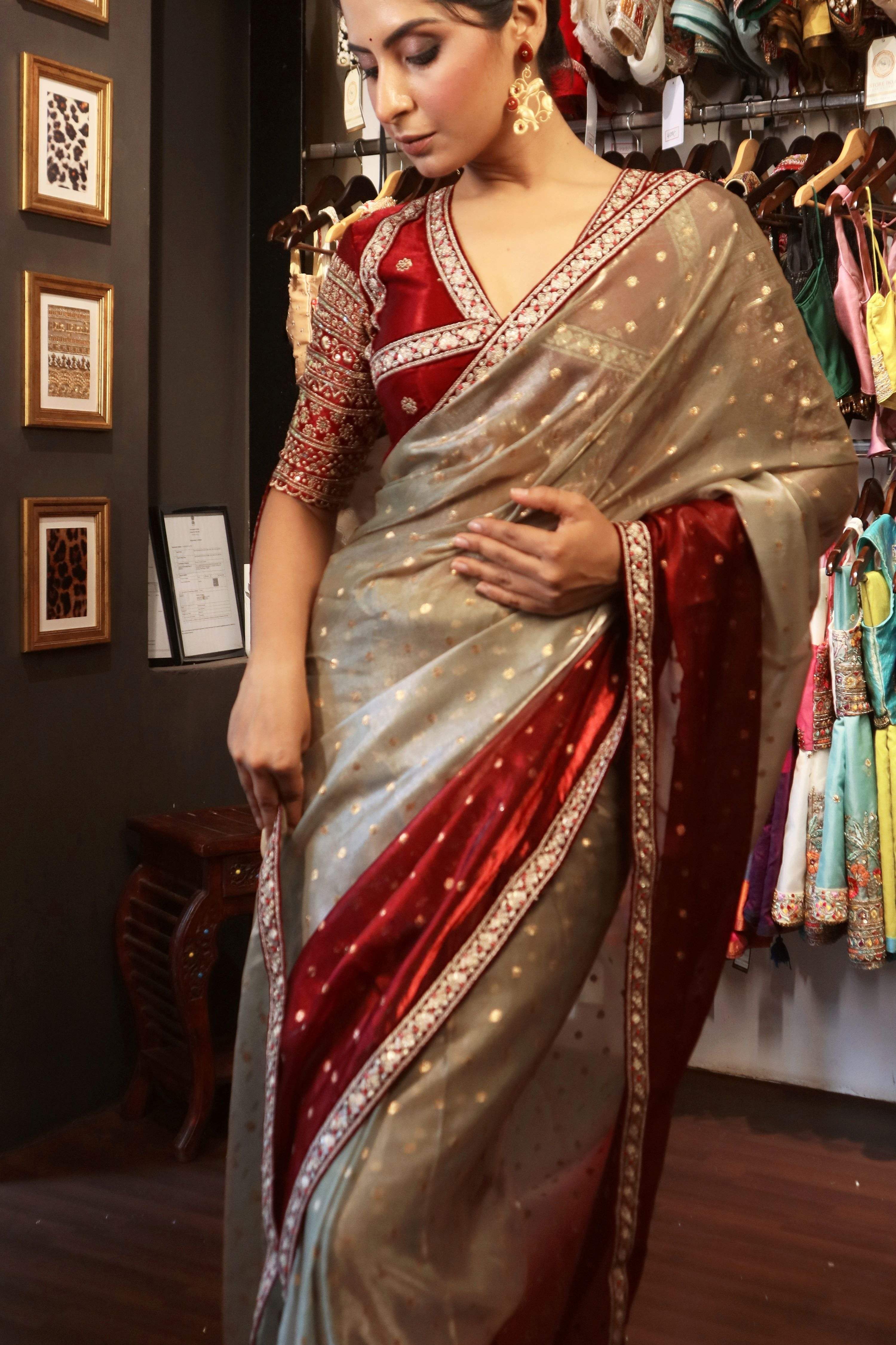 MOONRISE GLOW SAREE WITH AMOUR APPEAL BLOUSE